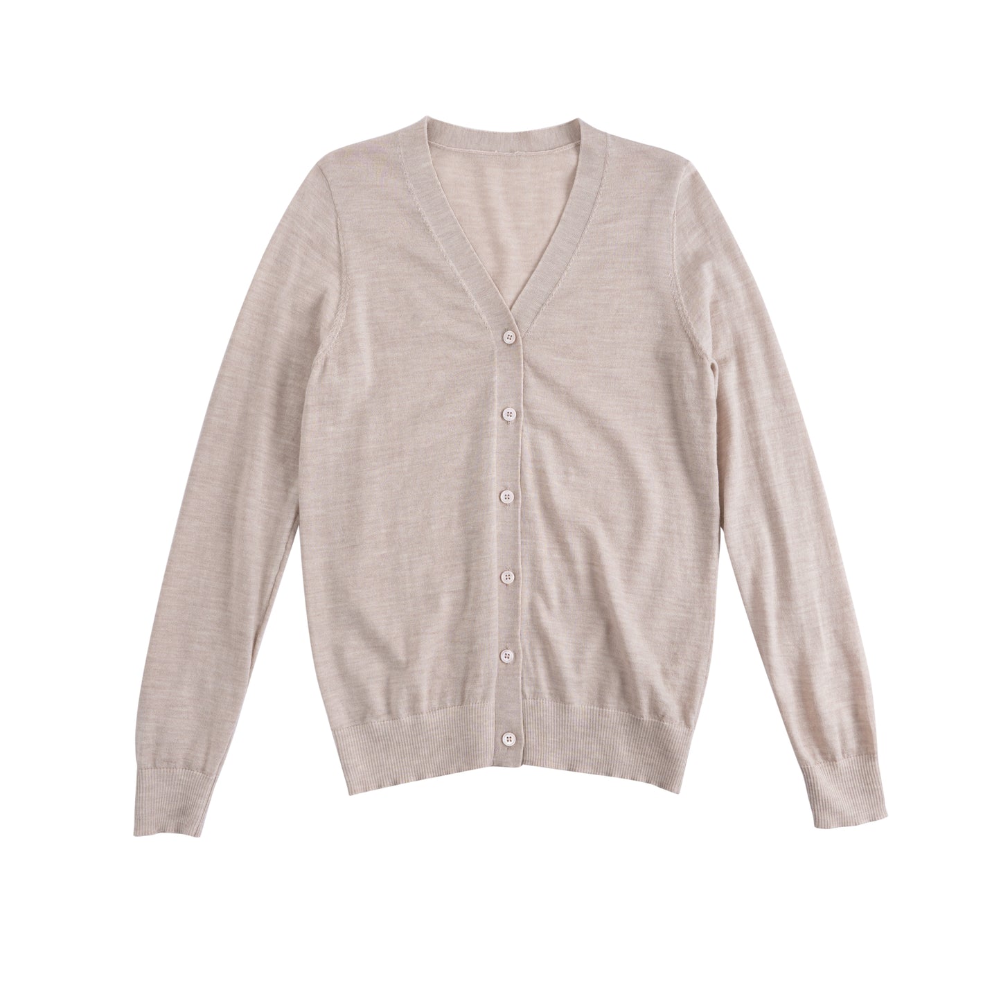 JENNIE LIU Women's 100% Merino Wool Light Weight Cardigan | Ultra Soft Fine Gauge V Neck Sweaters for Women | Machine Washable