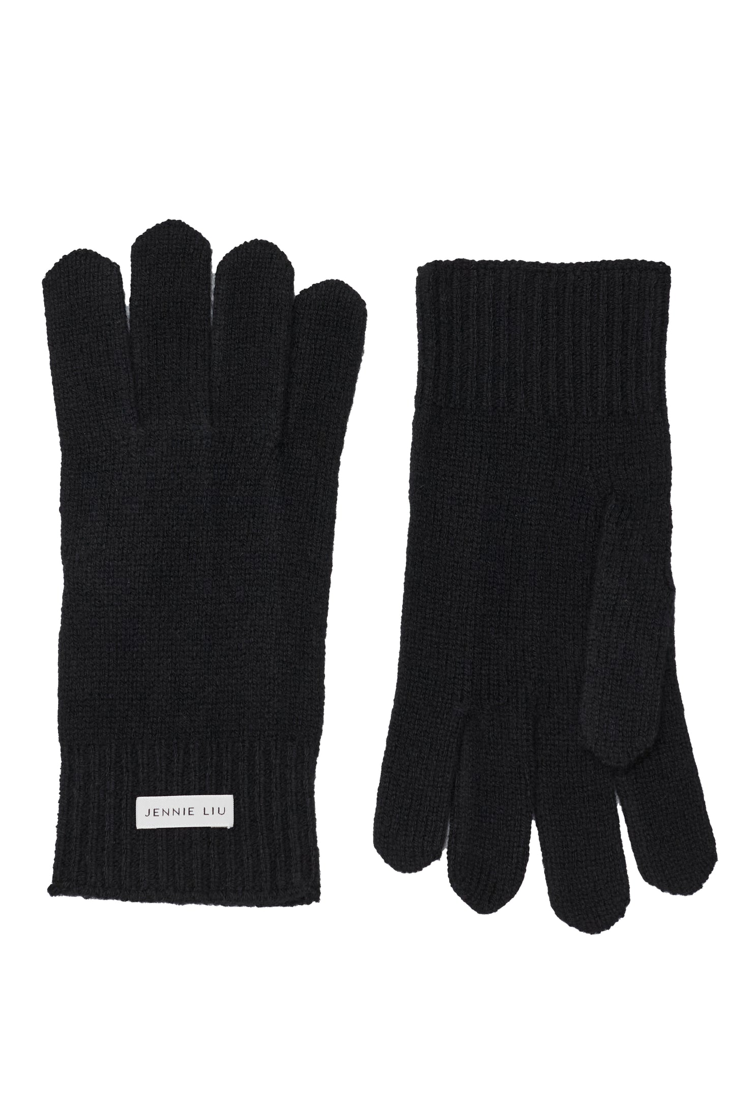 JENNIE LIU 100% Cashmere 3-ply Knitted Gloves