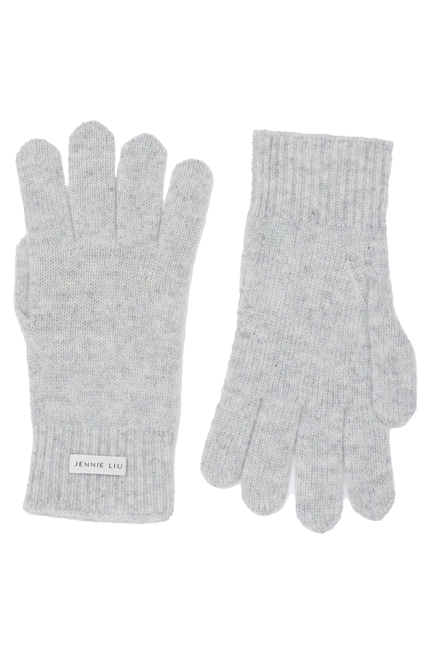 JENNIE LIU 100% Cashmere 3-ply Knitted Gloves