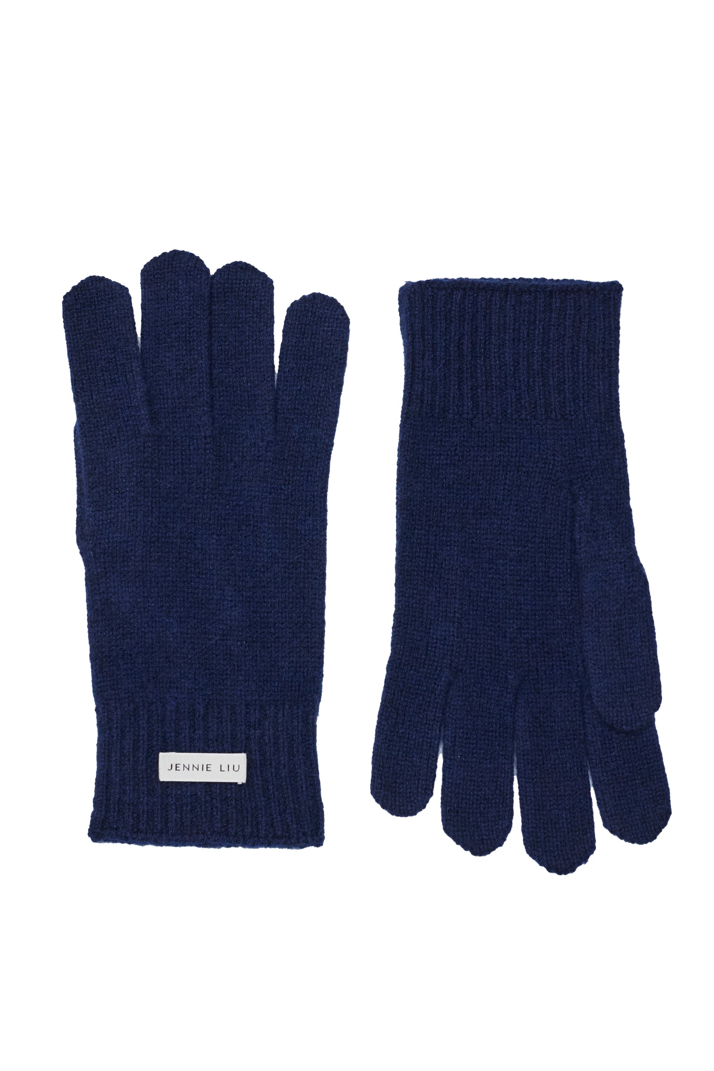 JENNIE LIU 100% Cashmere 3-ply Knitted Gloves
