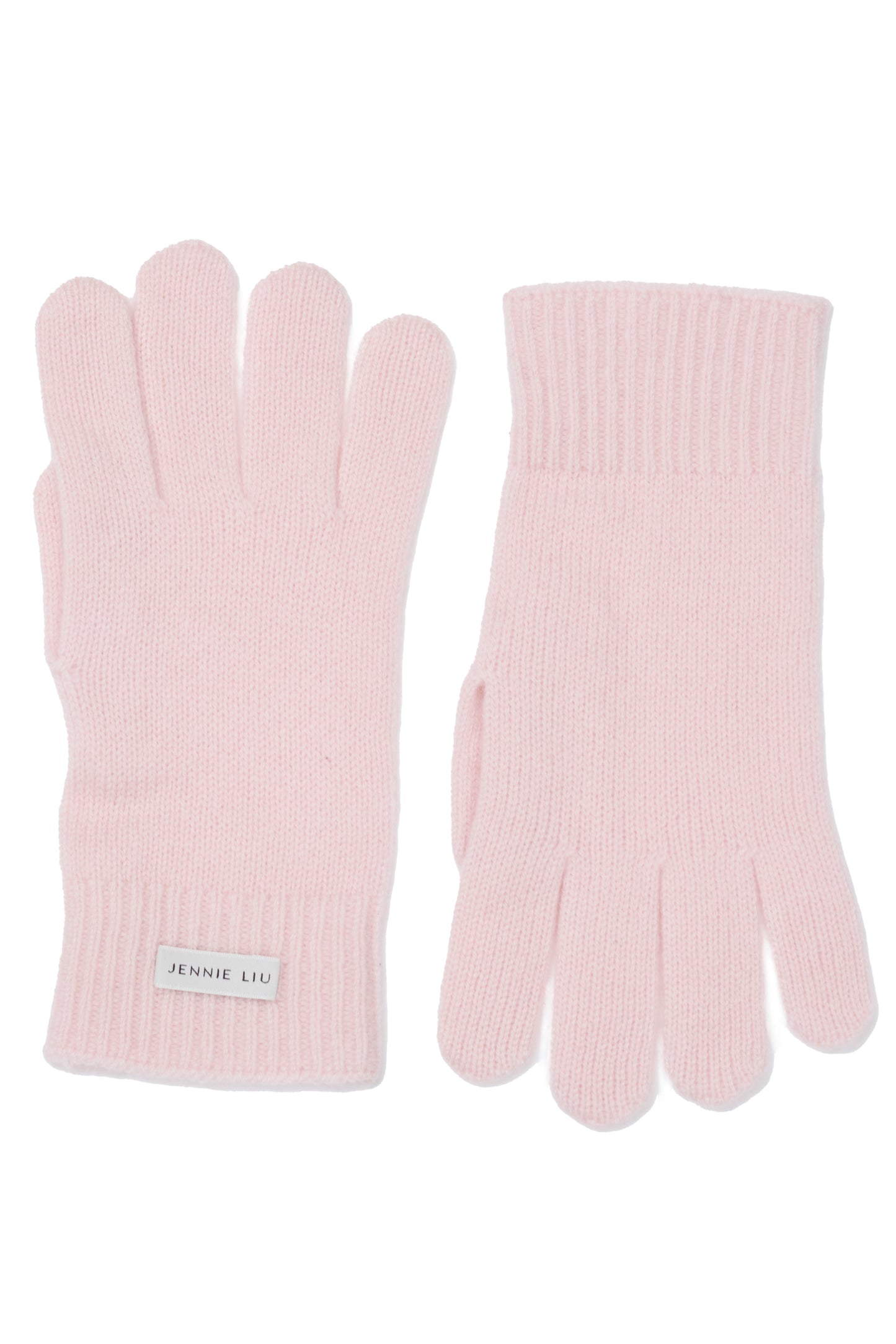 JENNIE LIU 100% Cashmere 3-ply Knitted Gloves