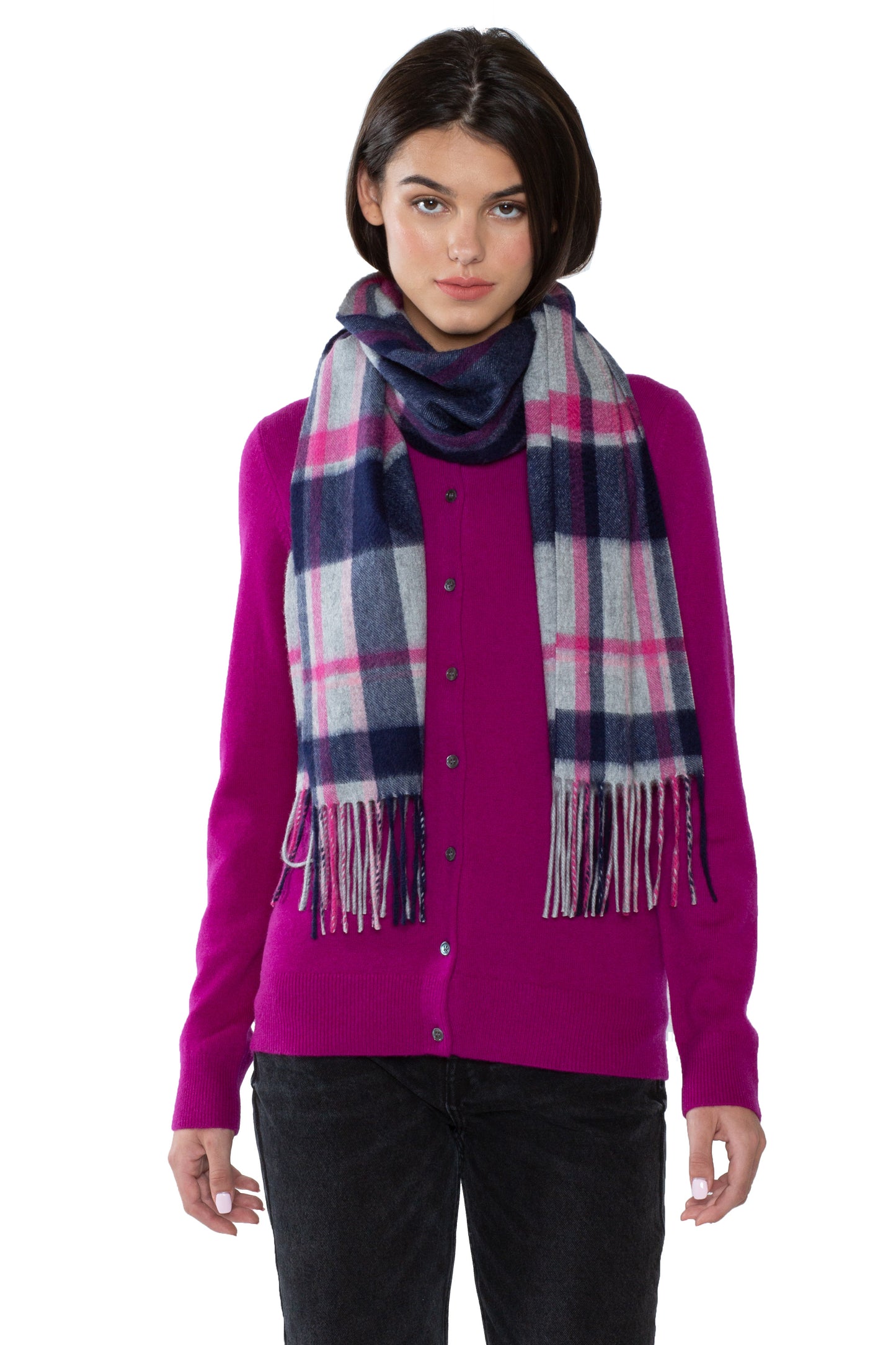 JENNIE LIU WOMENS 100% CASHMERE SCARF
