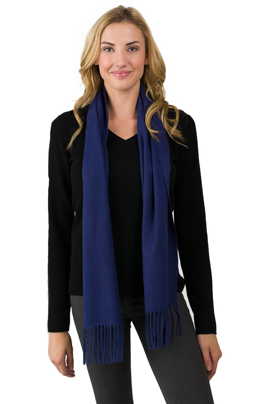 JENNIE LIU Women's 100% Pure Cashmere Scarf 75"x12" Cashmere Scarves for Women
