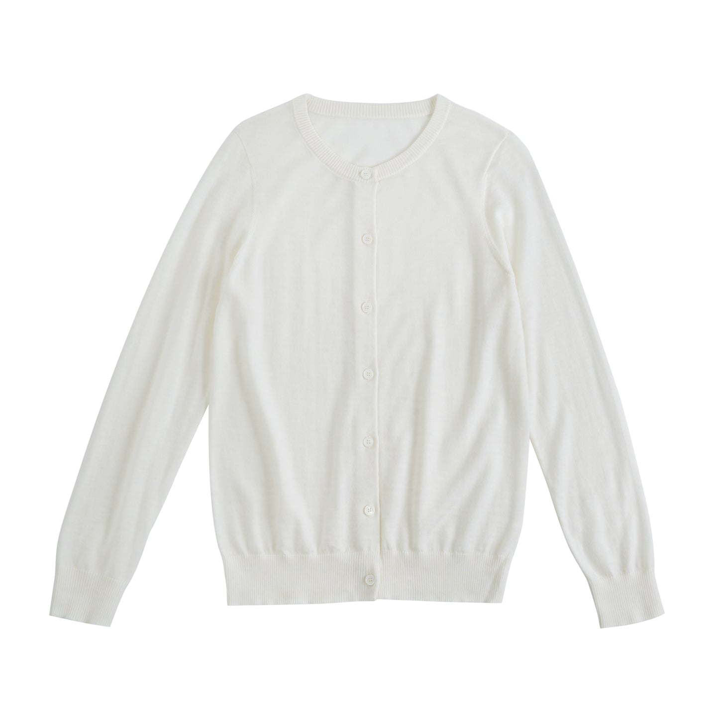 JENNIE LIU Women's 100% Merino Wool Light Weight Cardigan | Ultra Soft Fine-gauge Sweaters for Women | Machine Washable