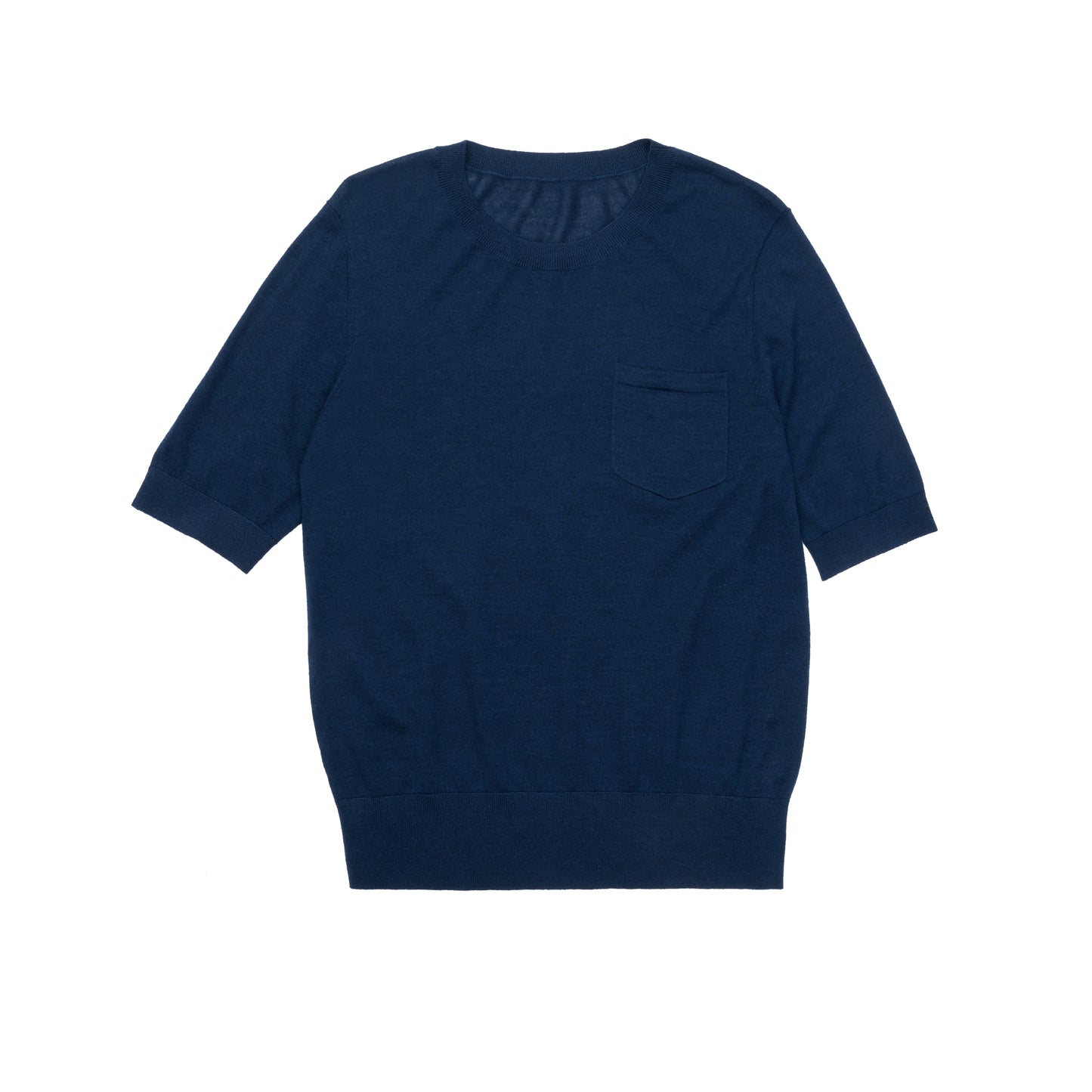 JENNIE LIU Women's Tissue Weight 75% Merino Wool 25% Silk Crew Neck Short Sleeve T Shirt Sweater | Ultra Soft Machine-Washable Sweaters for Women