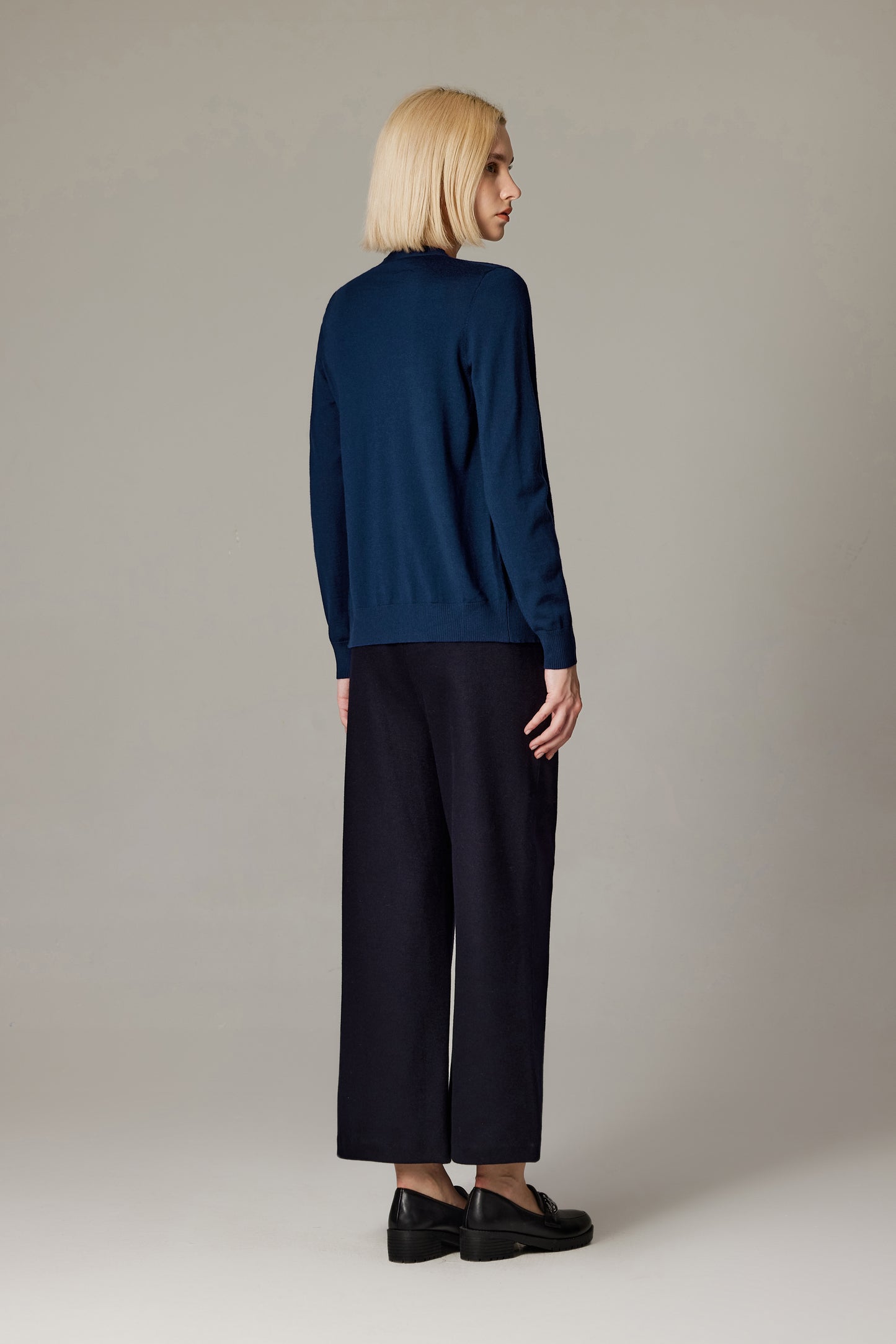 JENNIE LIU Women's 100% Merino Wool Light Weight Cardigan | Ultra Soft Fine Gauge V Neck Sweaters for Women | Machine Washable