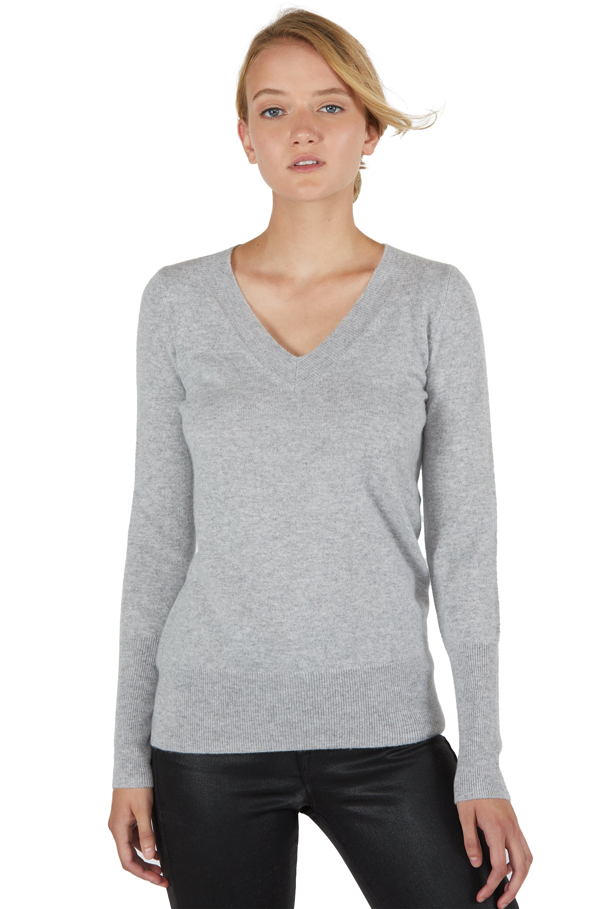 JENNIE LIU Men's 100% outlets Pure Cashmere Pullover V- neck