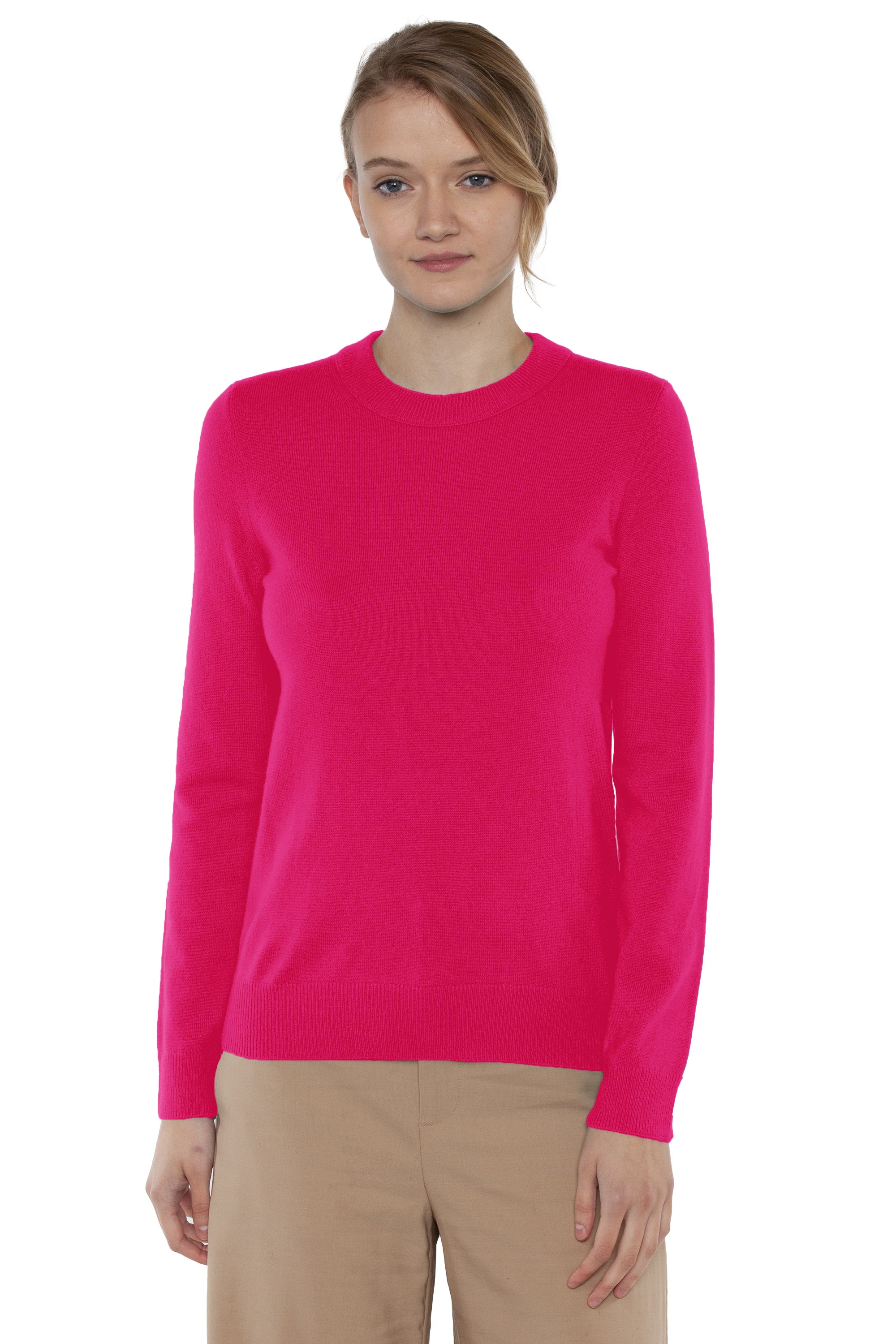 Sleeve cashmere crewneck sweater orders