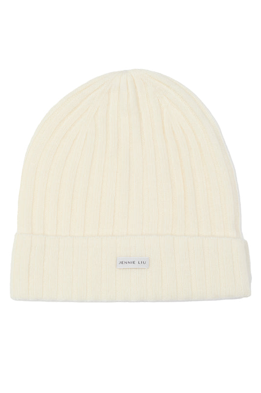 JENNIE LIU 100% Cashmere Beanies for Women