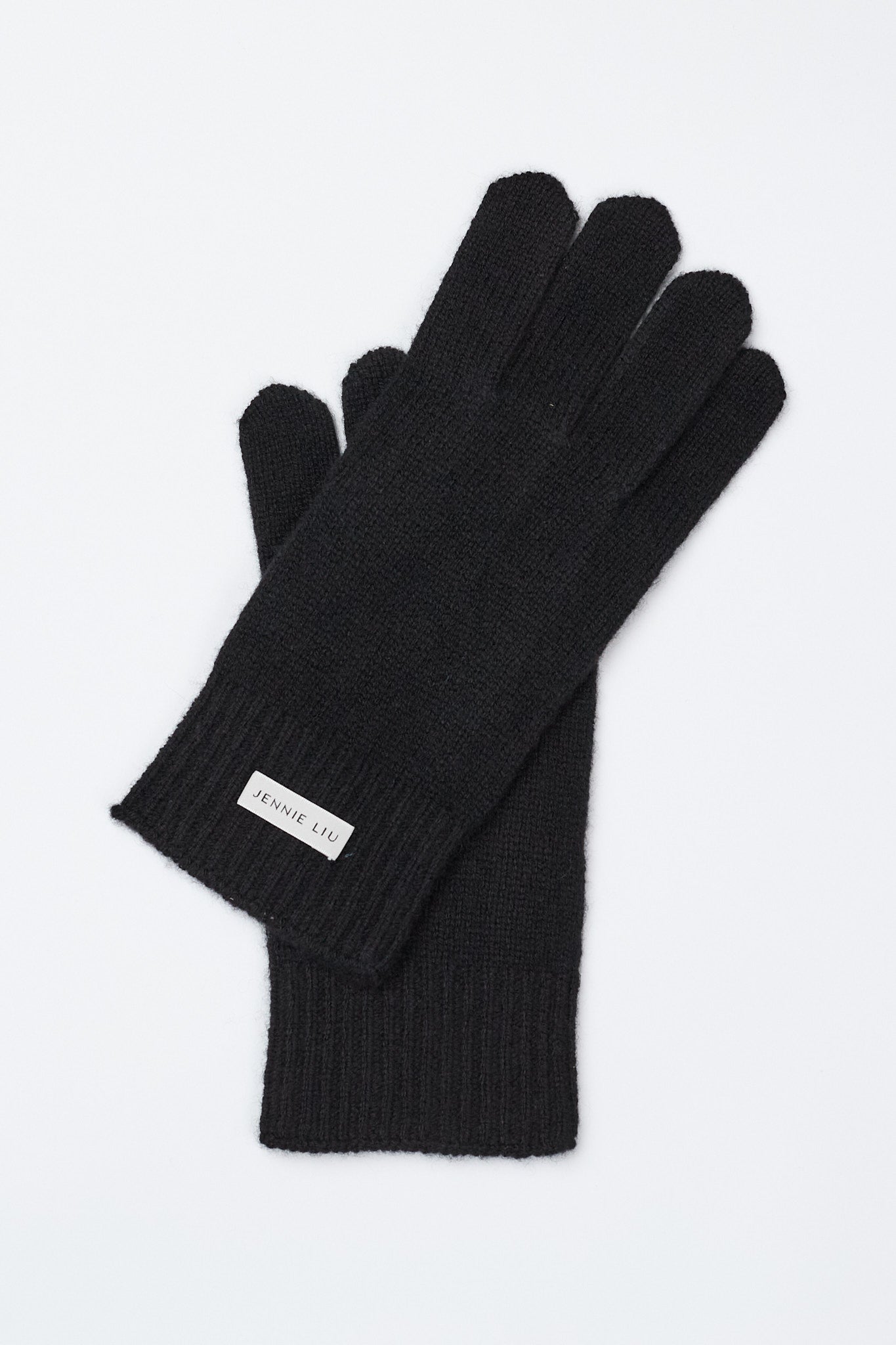 JENNIE LIU 100% Cashmere 3-ply Knitted Gloves
