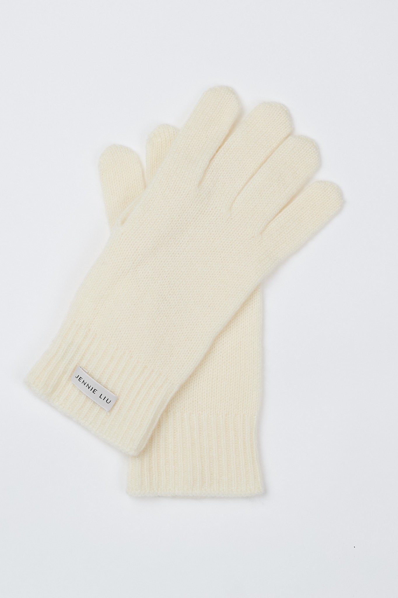 JENNIE LIU 100% Cashmere 3-ply Knitted Gloves