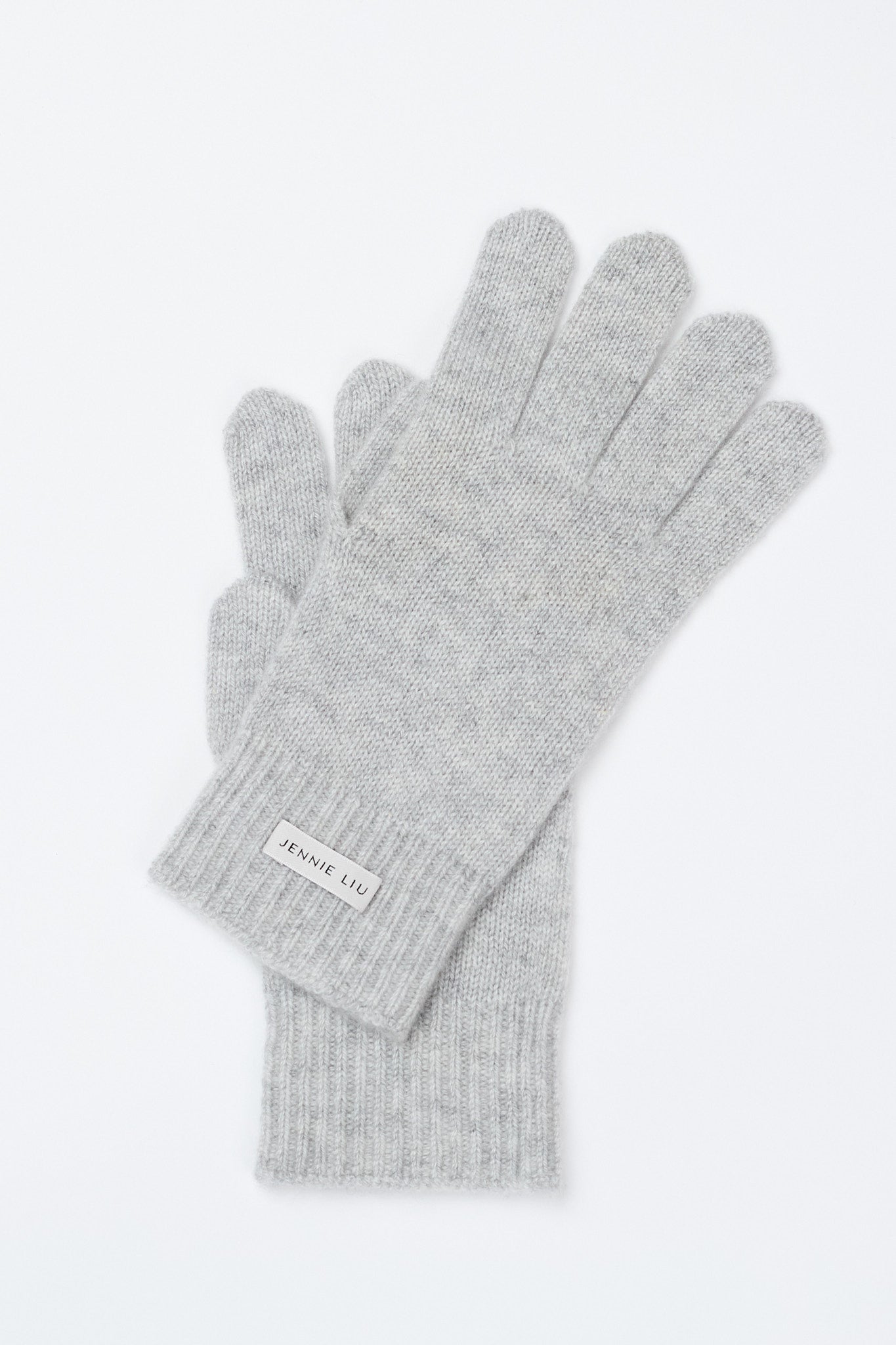 JENNIE LIU 100% Cashmere 3-ply Knitted Gloves