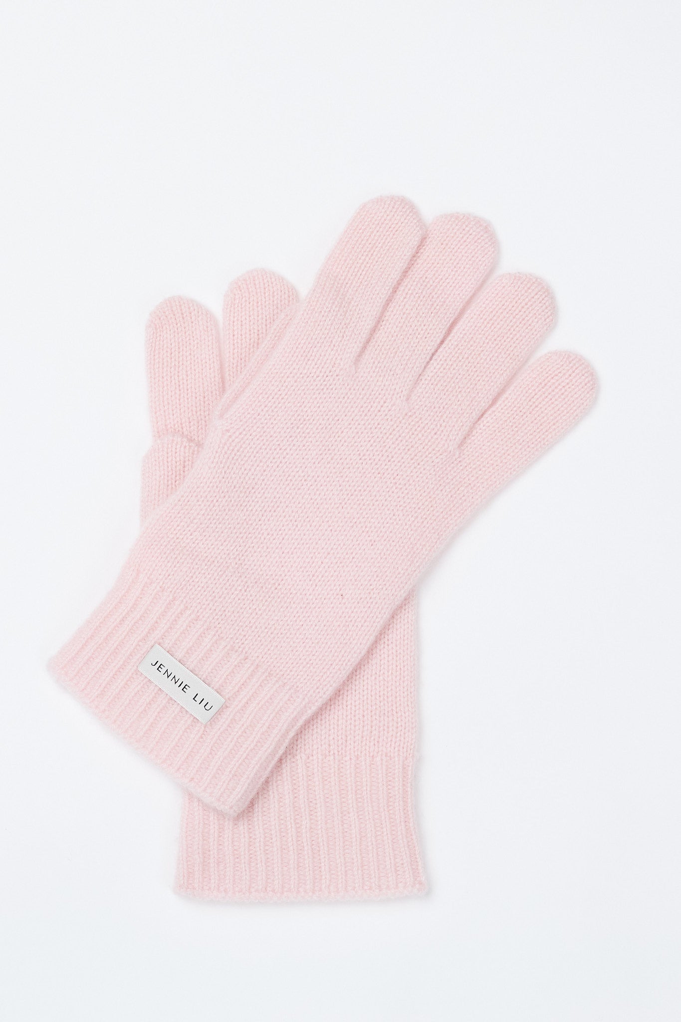 JENNIE LIU 100% Cashmere 3-ply Knitted Gloves