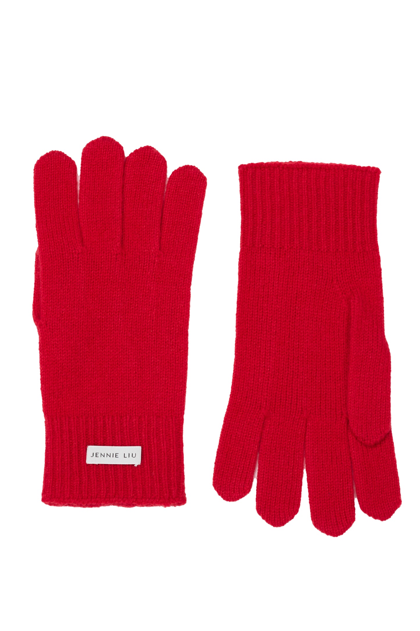 JENNIE LIU 100% Cashmere 3-ply Knitted Gloves