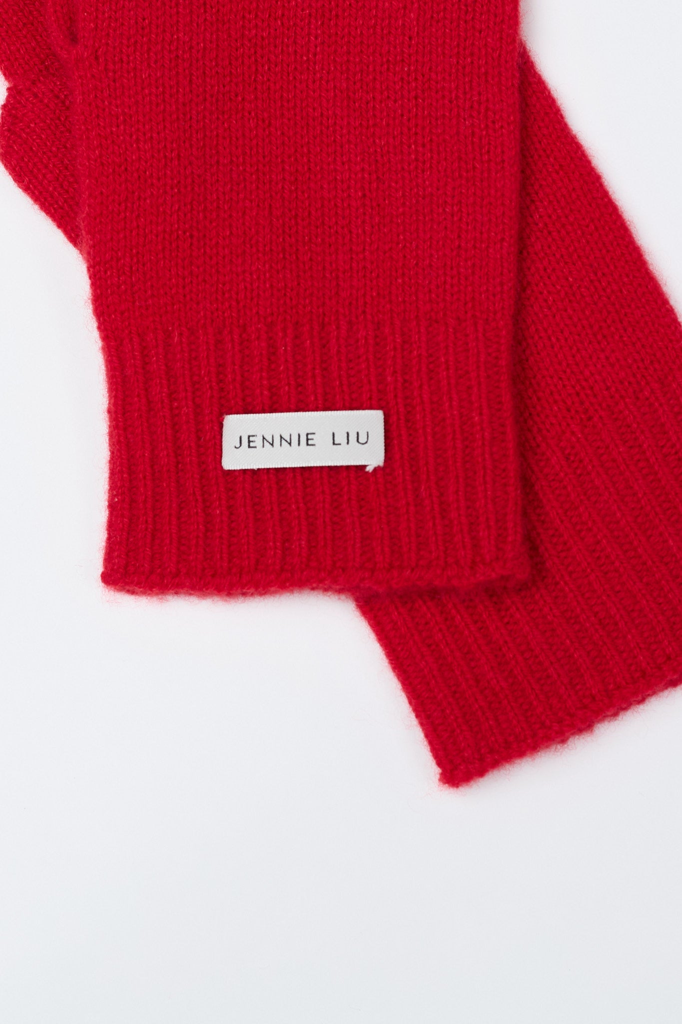 JENNIE LIU 100% Cashmere 3-ply Knitted Gloves