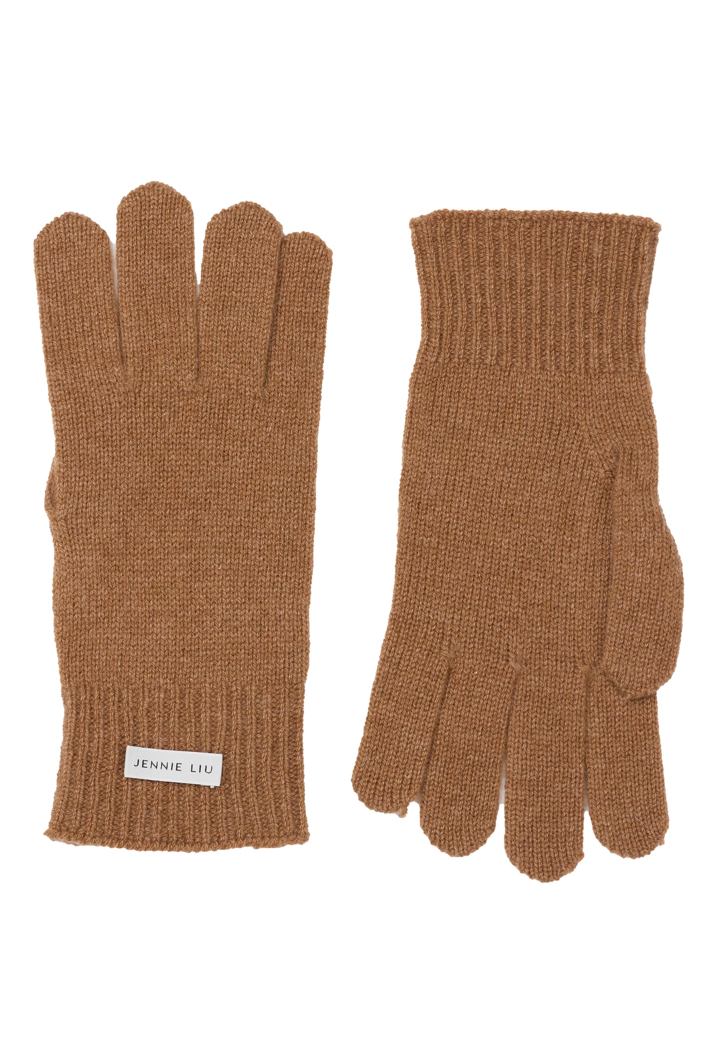 JENNIE LIU 100% Cashmere 3-ply Knitted Gloves