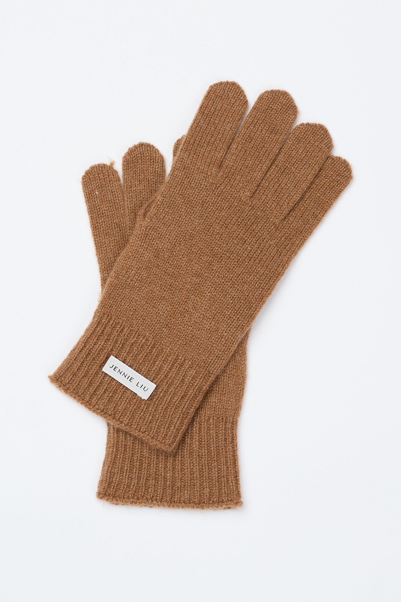 JENNIE LIU 100% Cashmere 3-ply Knitted Gloves