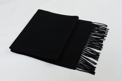 Women's Cashmere Scarf 75 x 12 in Black by JENNIE LIU