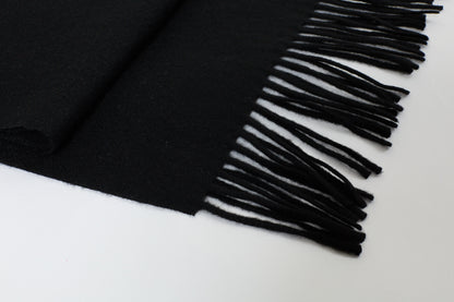 Women's Cashmere Scarf 75 x 12 in Black by JENNIE LIU