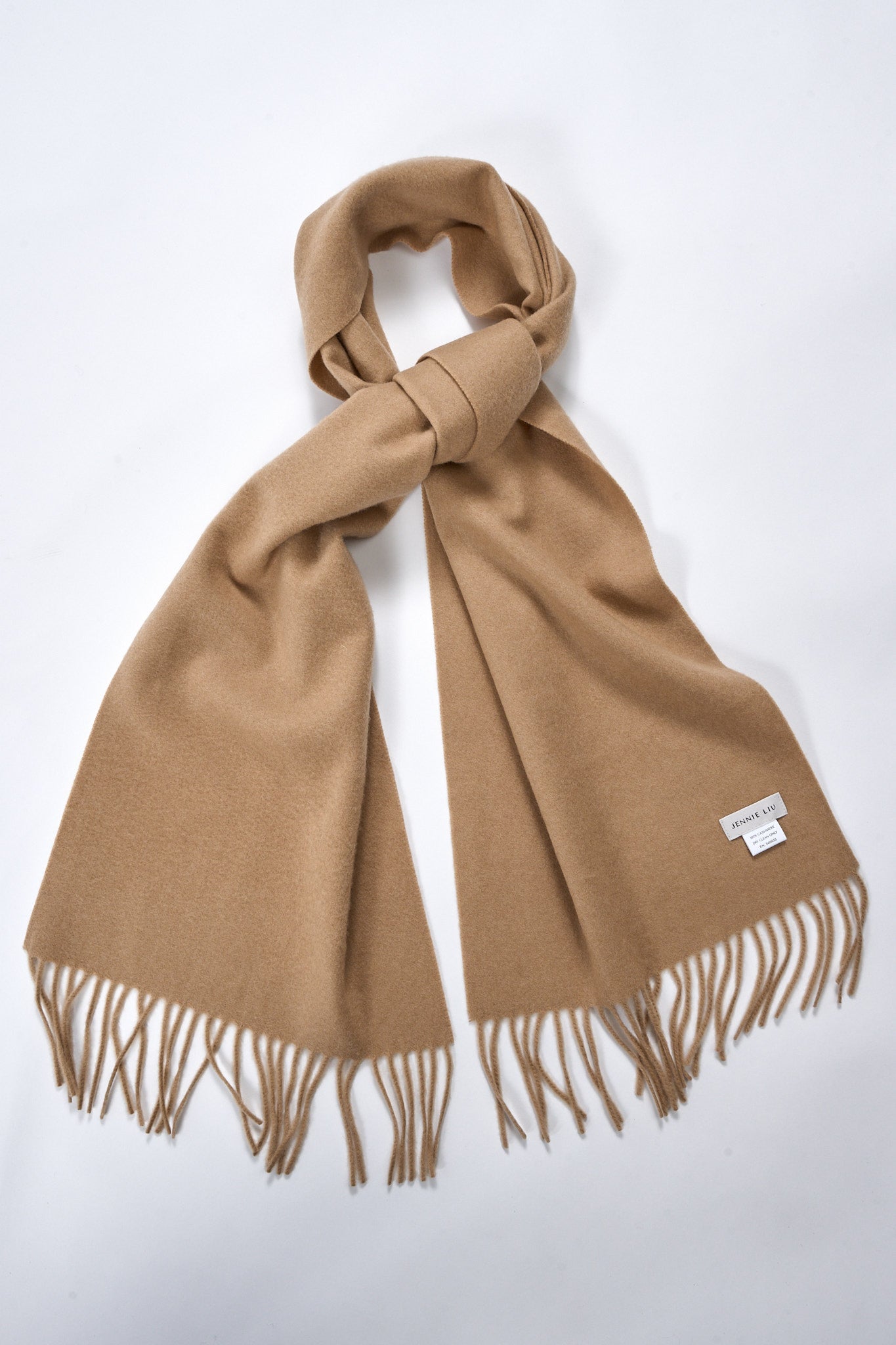 JENNIE LIU Women's 100% Pure Cashmere Scarf 75"x12" Cashmere Scarves for Women