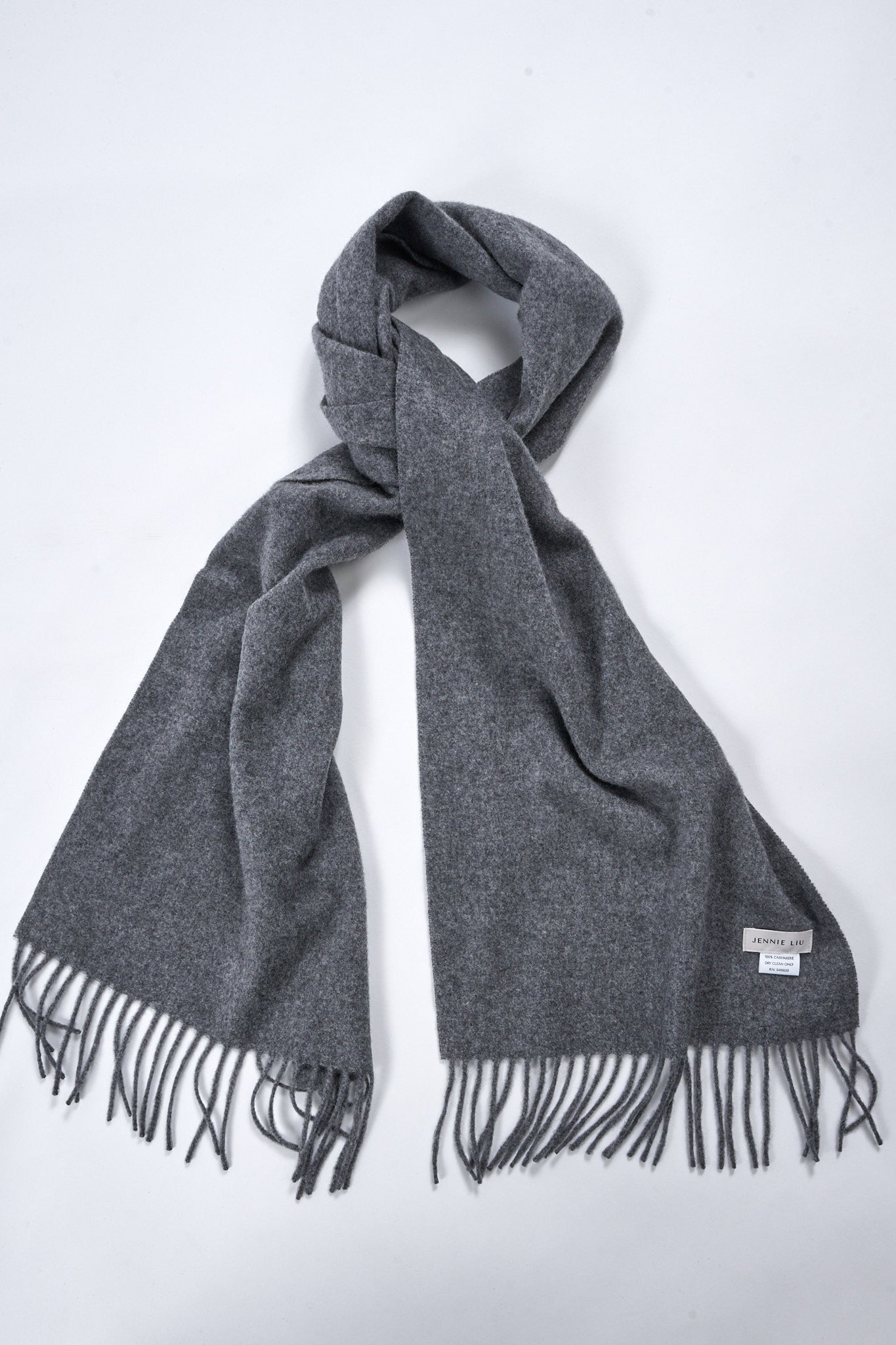 JENNIE LIU Women's 100% Pure Cashmere Scarf 75"x12" Cashmere Scarves for Women