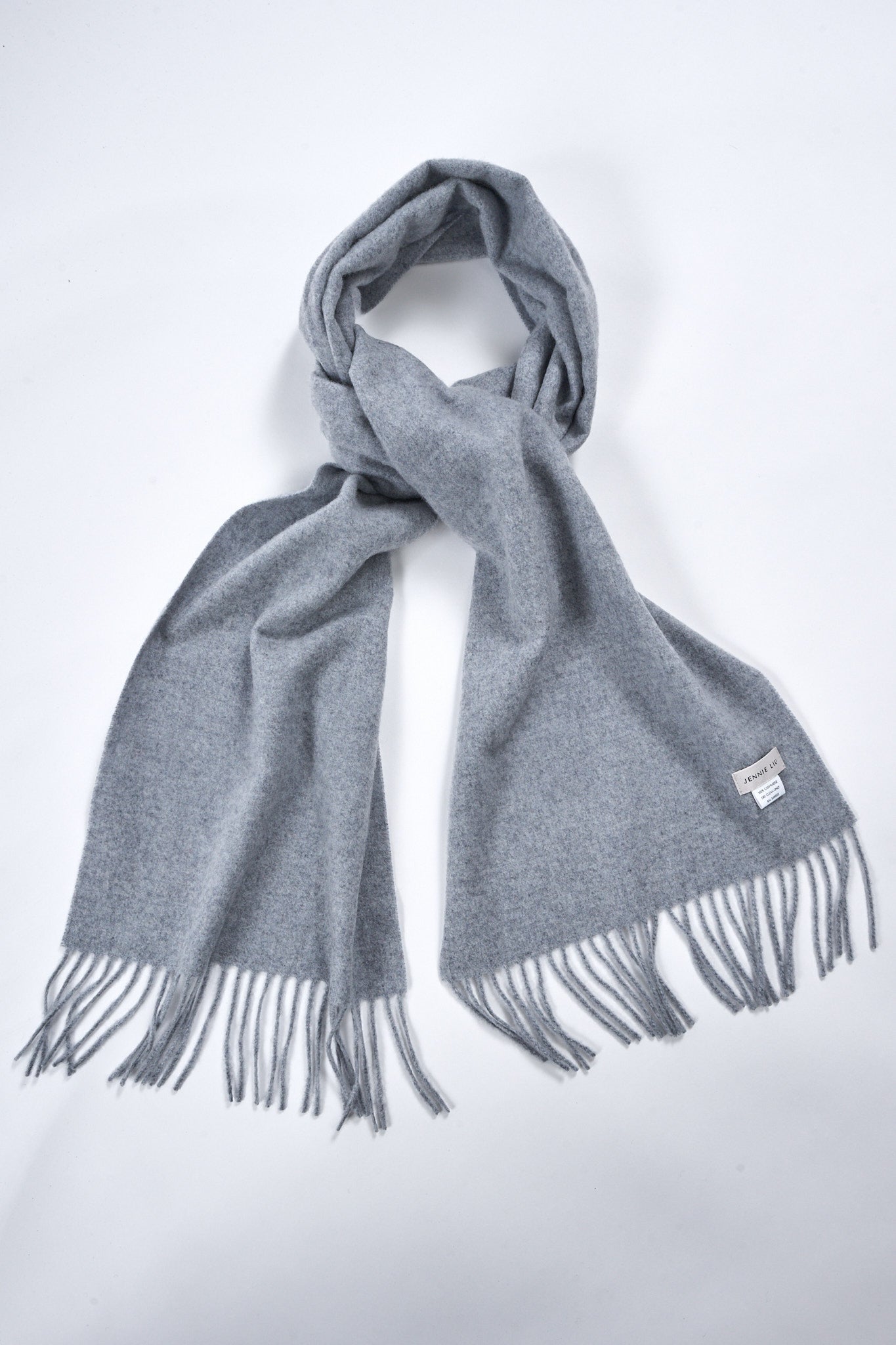 JENNIE LIU Women's 100% Pure Cashmere Scarf 75"x12" Cashmere Scarves for Women