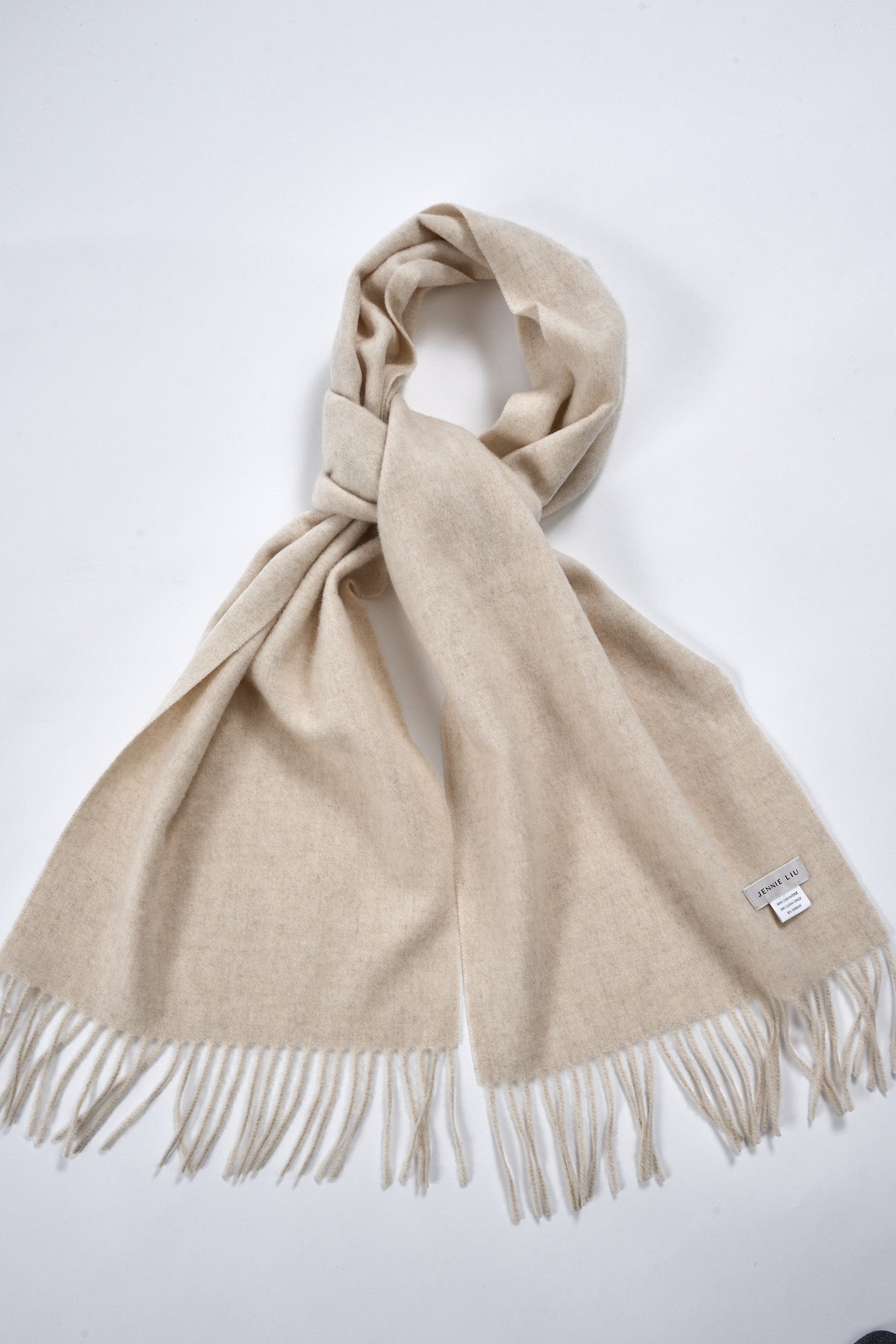 JENNIE LIU Women's 100% Pure Cashmere Scarf 75"x12" Cashmere Scarves for Women