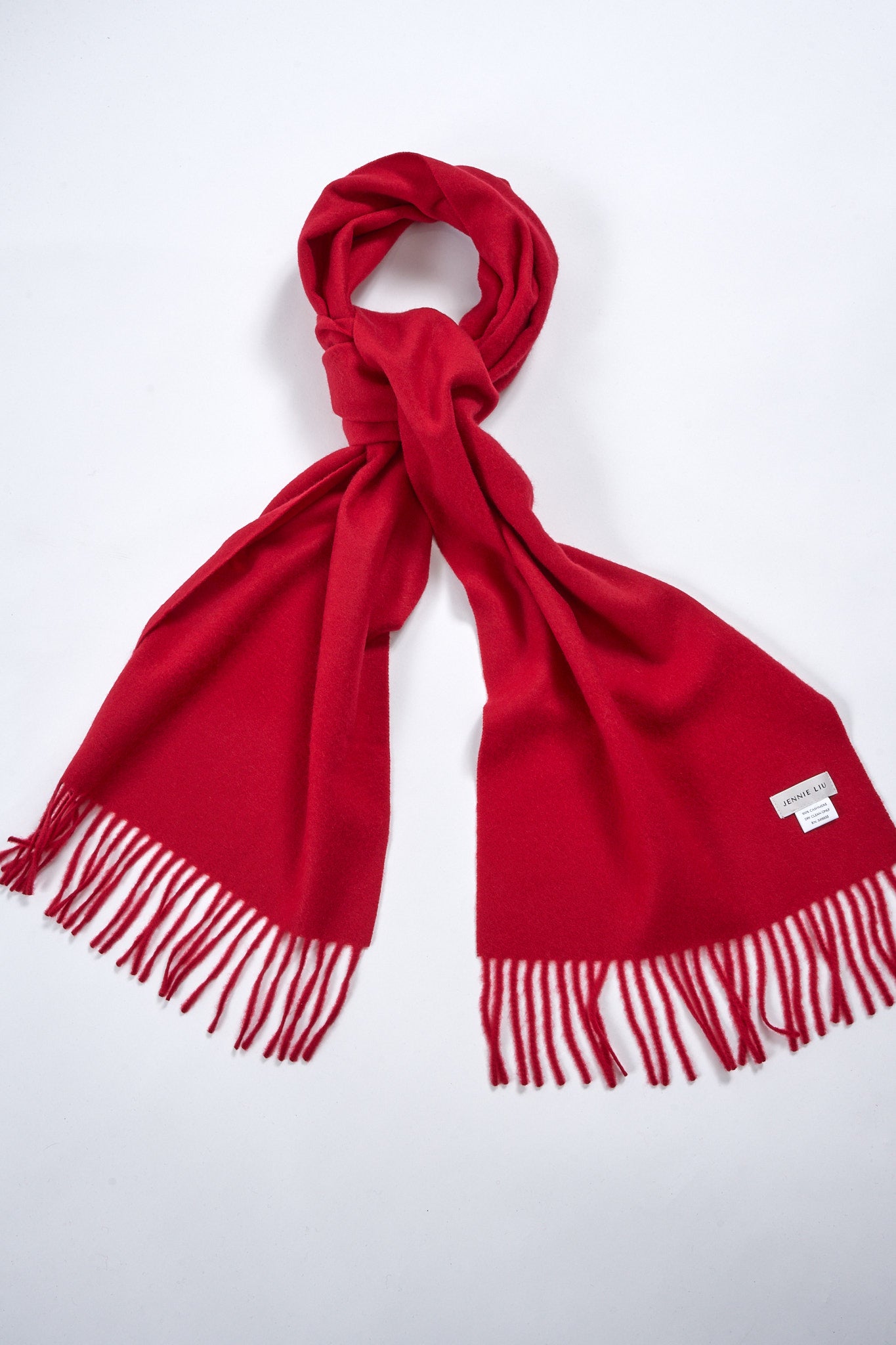 JENNIE LIU Women's 100% Pure Cashmere Scarf 75"x12" Cashmere Scarves for Women