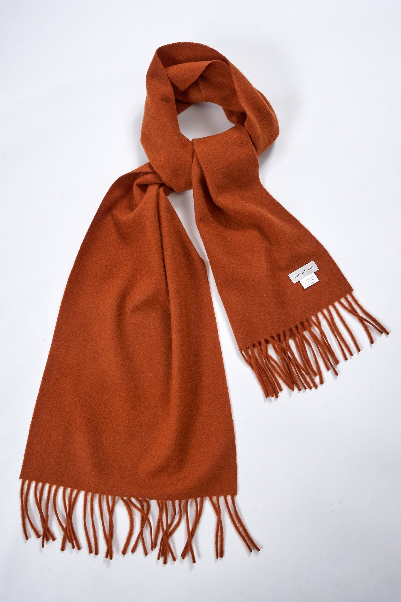 JENNIE LIU Women's 100% Pure Cashmere Scarf 75"x12" Cashmere Scarves for Women