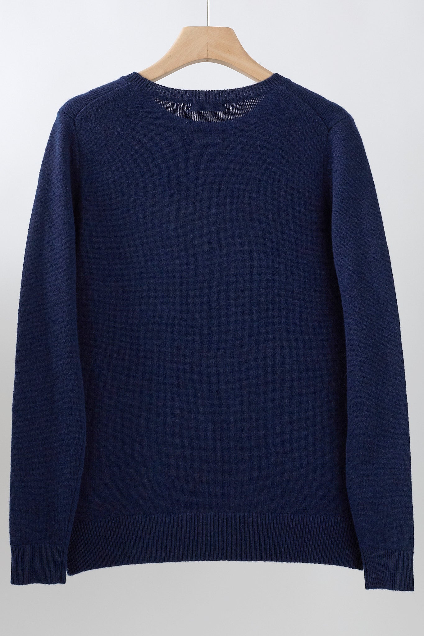 JENNIE LIU Women's 100% Pure Cashmere Long Sleeve Crew Neck Sweater