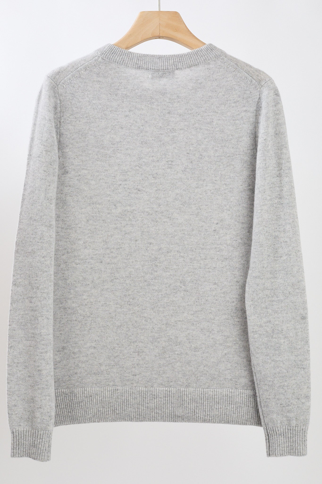 JENNIE LIU Women's 100% Pure Cashmere Long Sleeve Crew Neck Sweater