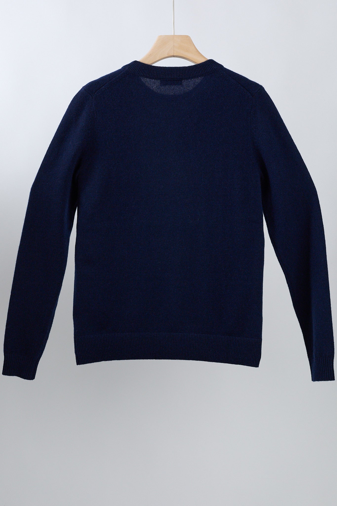 JENNIE LIU Women's 100% Pure Cashmere Long Sleeve Crew Neck Sweater