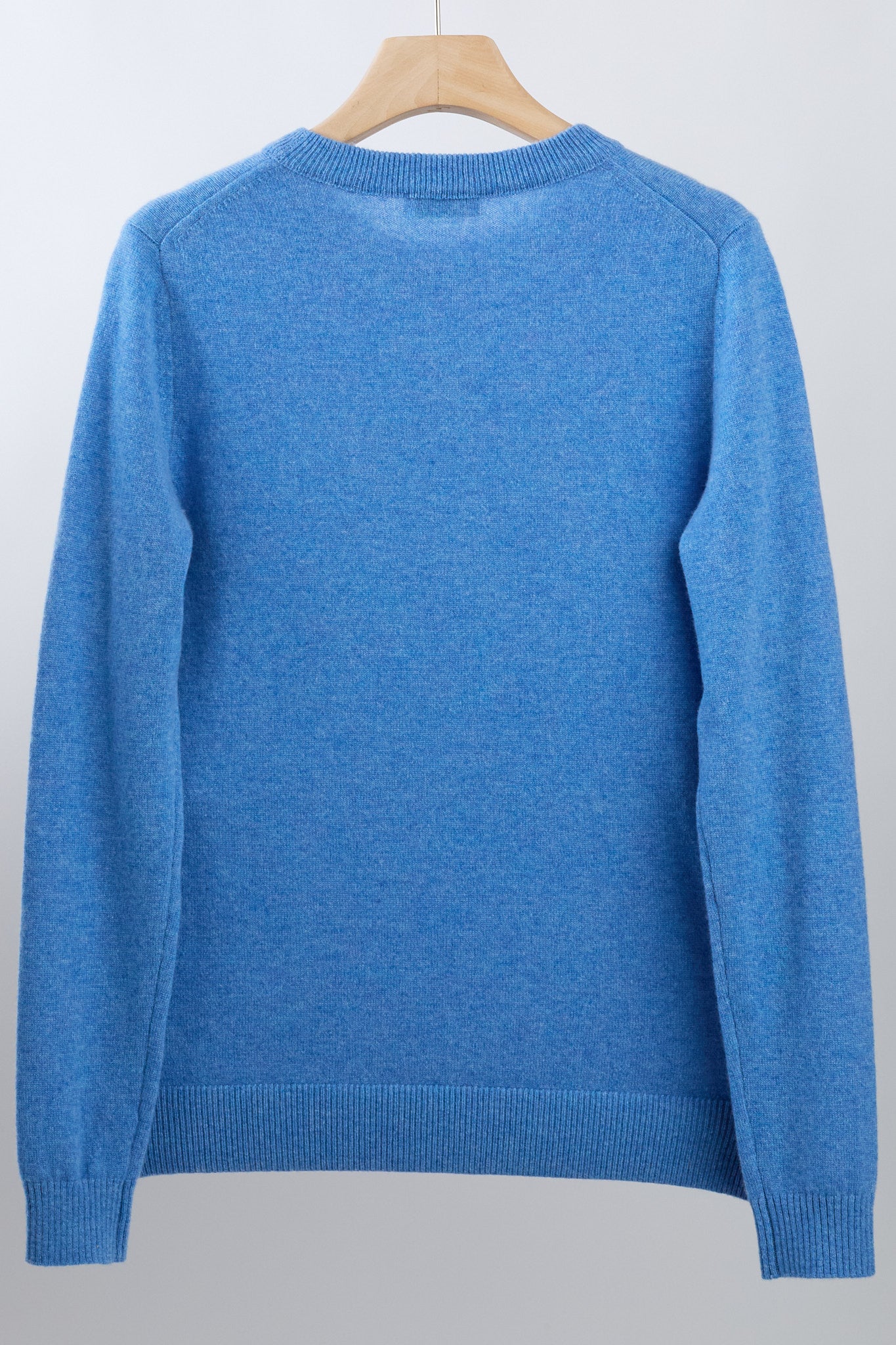 JENNIE LIU Women's 100% Pure Cashmere Long Sleeve Crew Neck Sweater