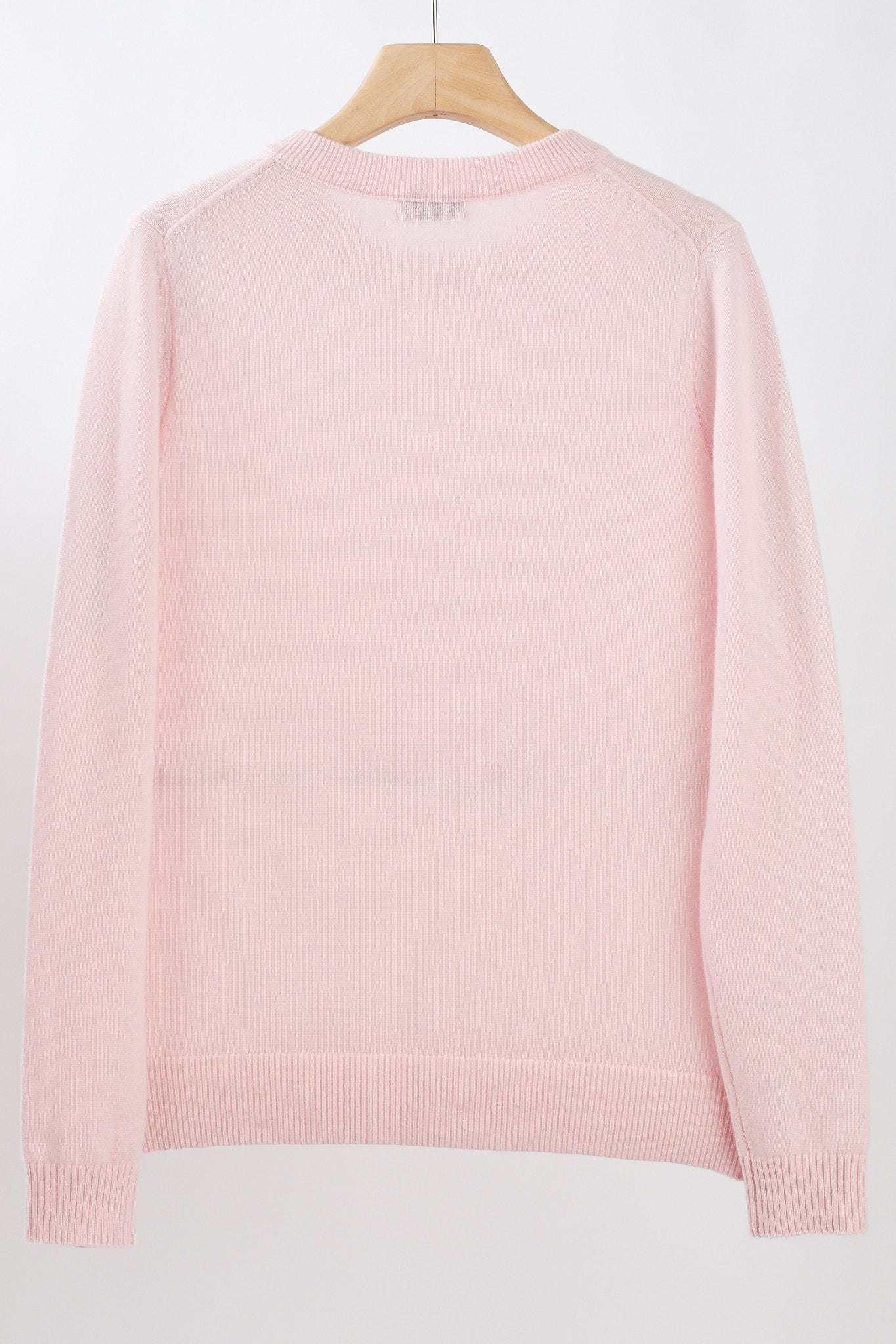 JENNIE LIU Women's 100% Pure Cashmere Long Sleeve Crew Neck Sweater