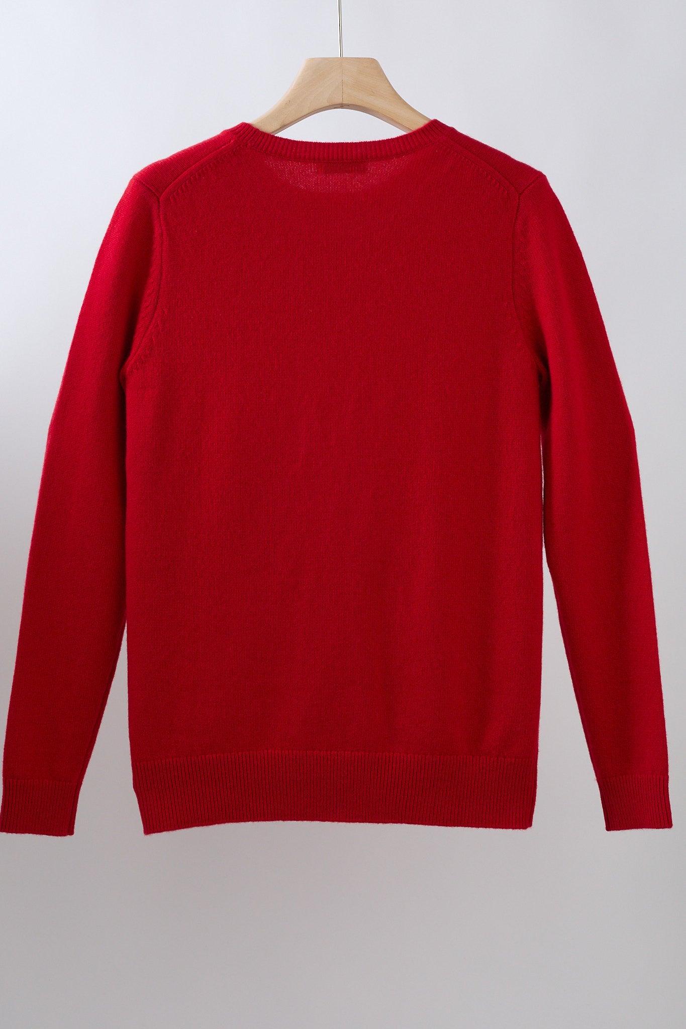 JENNIE LIU Women's 100% Pure Cashmere Long Sleeve Crew Neck Sweater