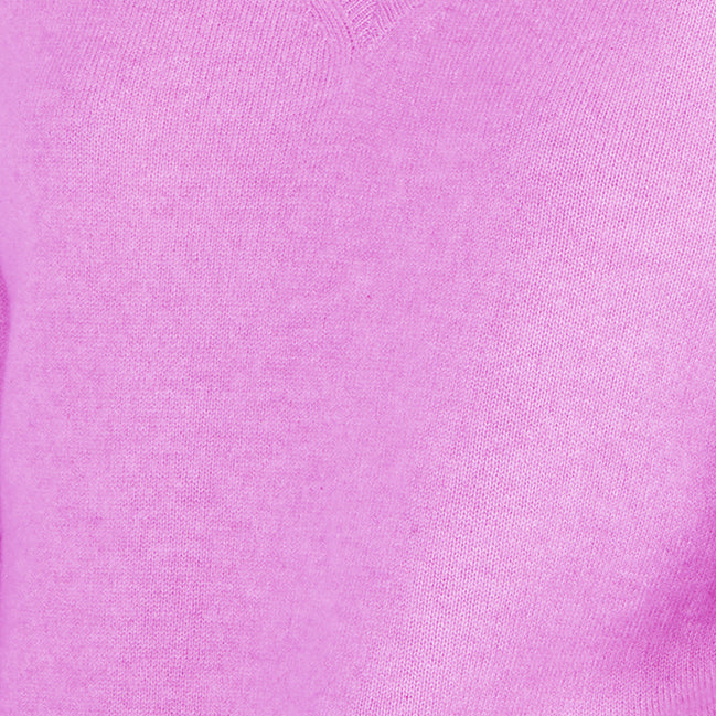 JENNIE LIU Women's 100% Pure Cashmere Long Sleeve Ava V Neck Pullover Sweater