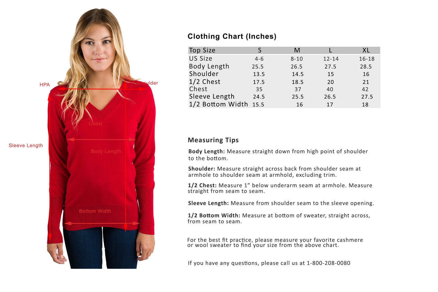 JENNIE LIU Women's 100% Pure Cashmere Long Sleeve Ava V Neck Pullover Sweater