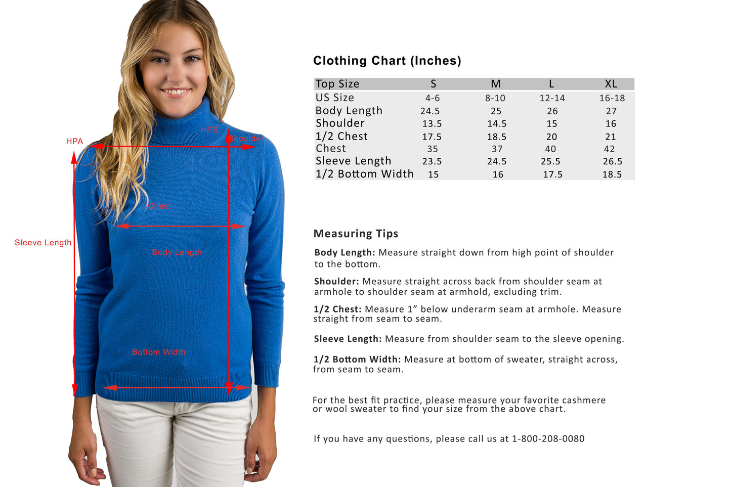 JENNIE LIU Women's 100% Pure Cashmere Long Sleeve Pullover Turtleneck Sweater