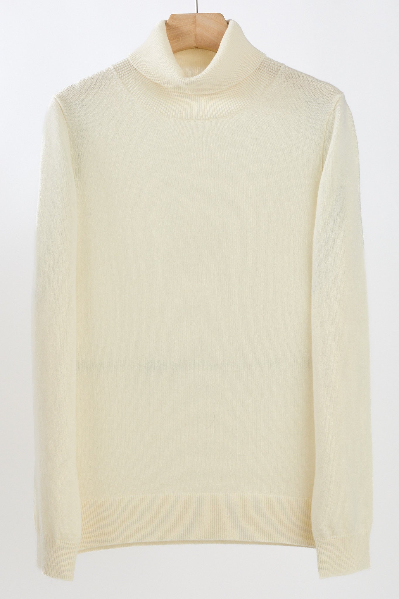 JENNIE LIU Women's 100% Pure Cashmere Long Sleeve Pullover Turtleneck Sweater