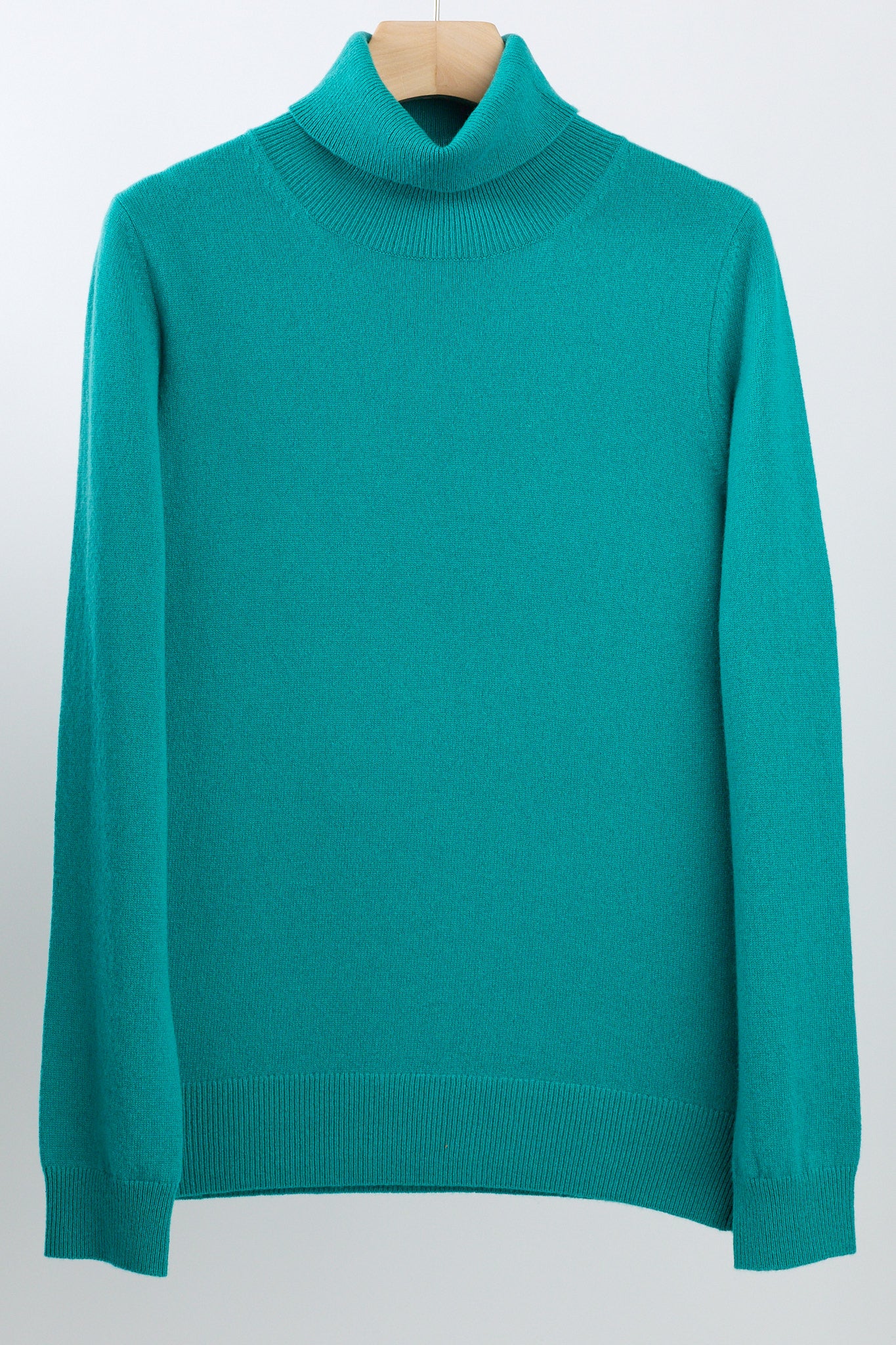 JENNIE LIU Women's 100% Pure Cashmere Long Sleeve Pullover Turtleneck Sweater