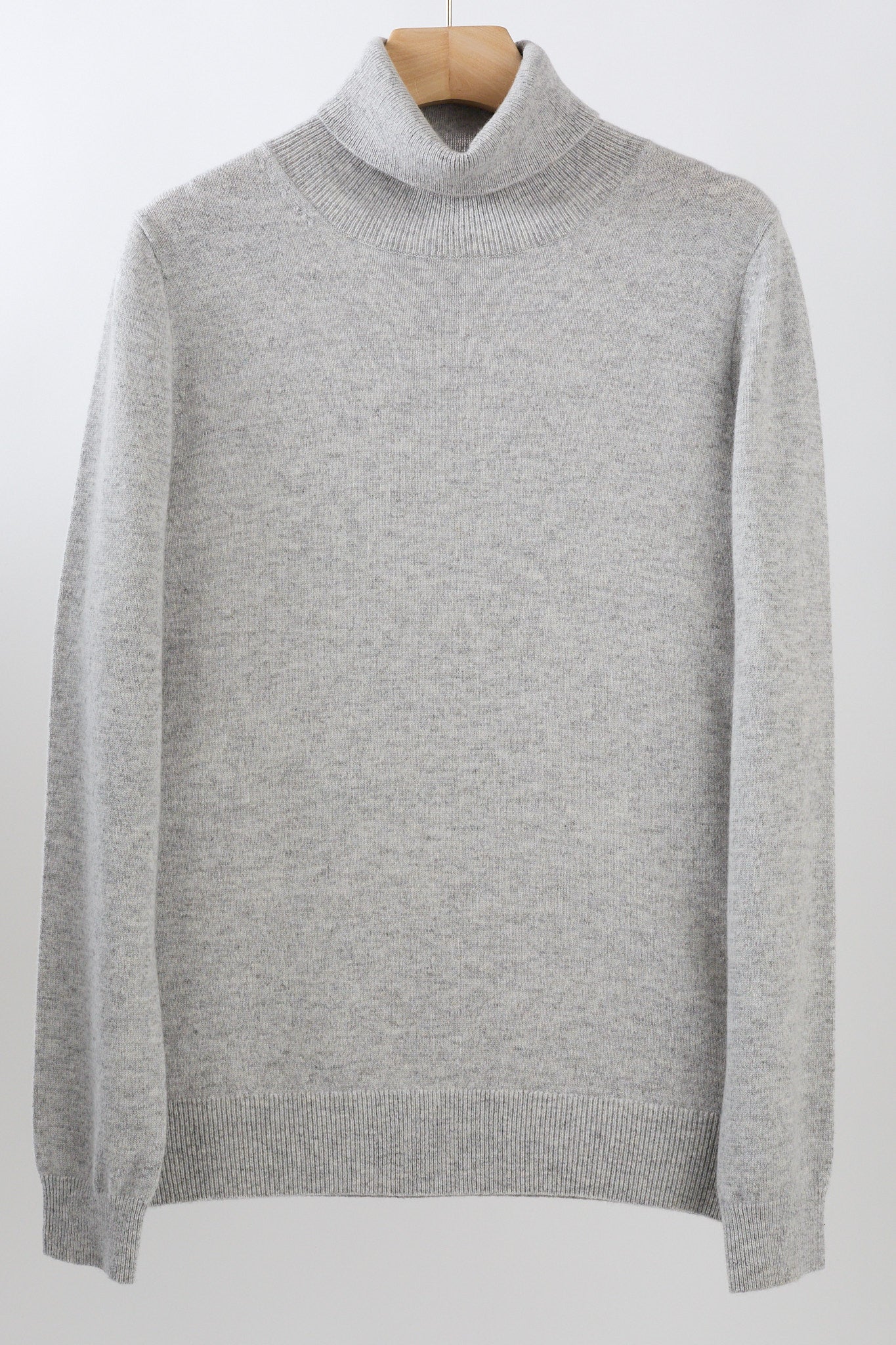 JENNIE LIU Women's 100% Pure Cashmere Long Sleeve Pullover Turtleneck Sweater