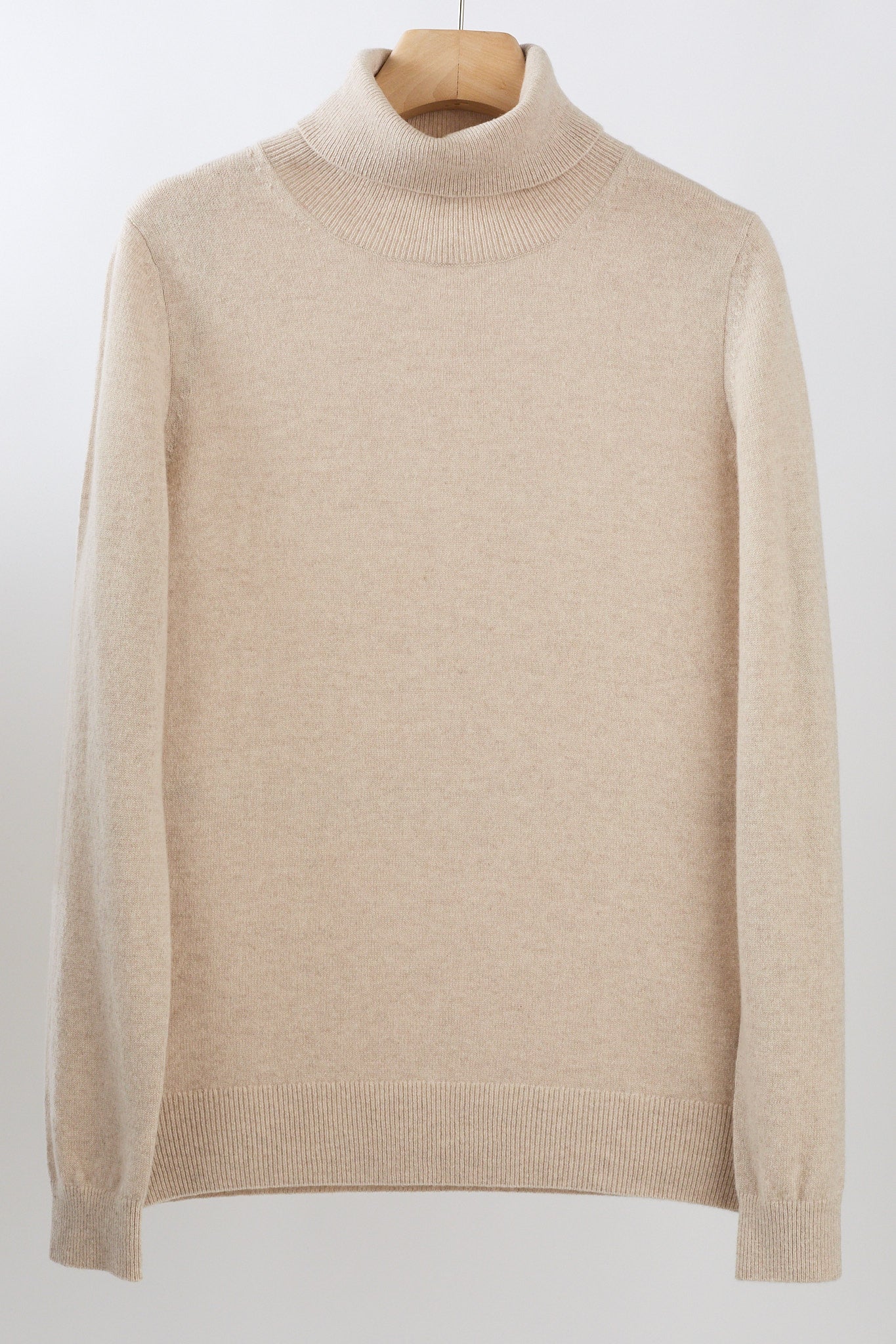 JENNIE LIU Women's 100% Pure Cashmere Long Sleeve Pullover Turtleneck Sweater