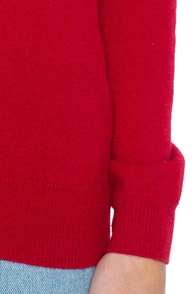 JENNIE LIU Women's 100% Pure Cashmere Long Sleeve Pullover Turtleneck Sweater