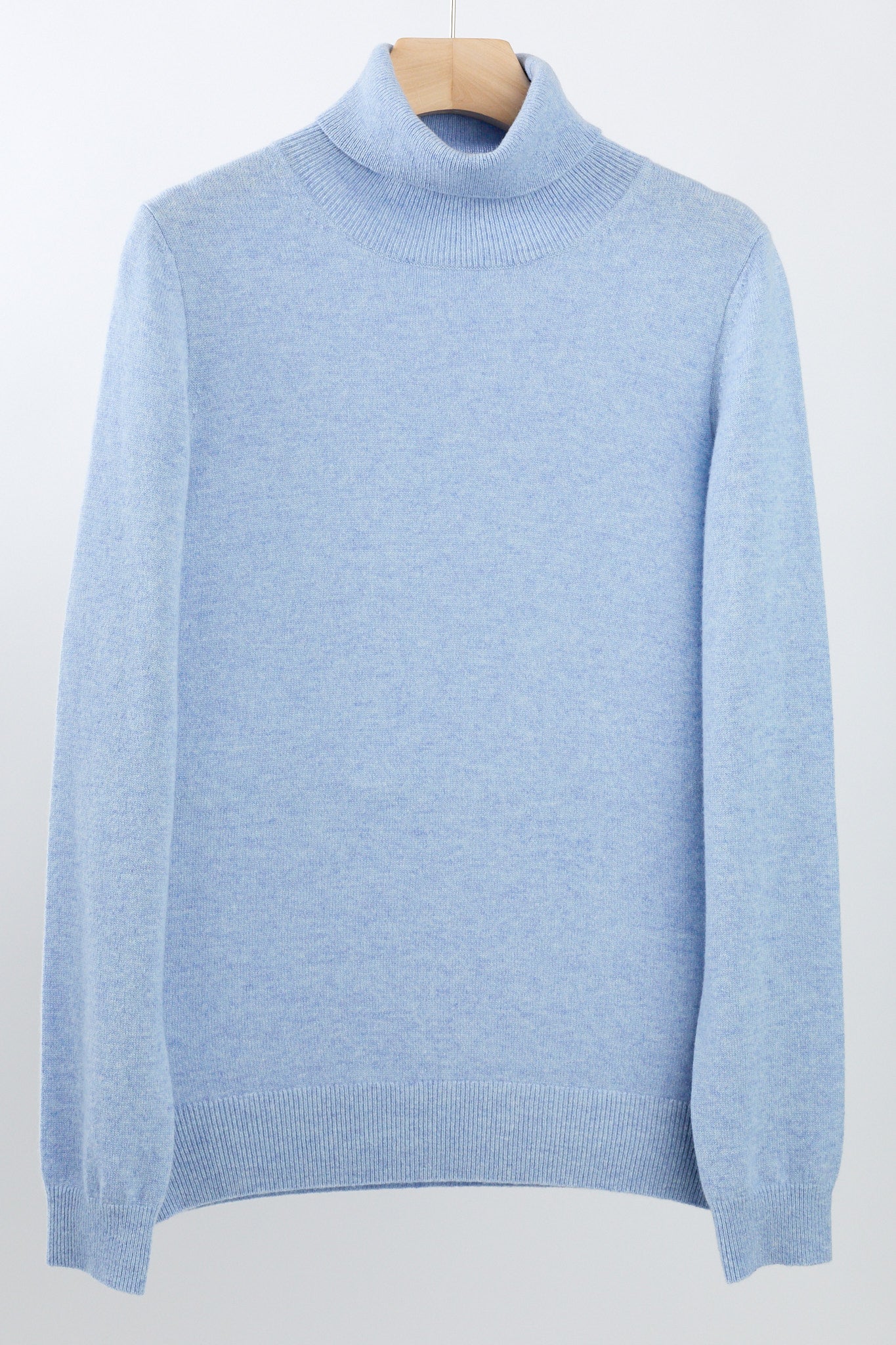 JENNIE LIU Women's 100% Pure Cashmere Long Sleeve Pullover Turtleneck Sweater