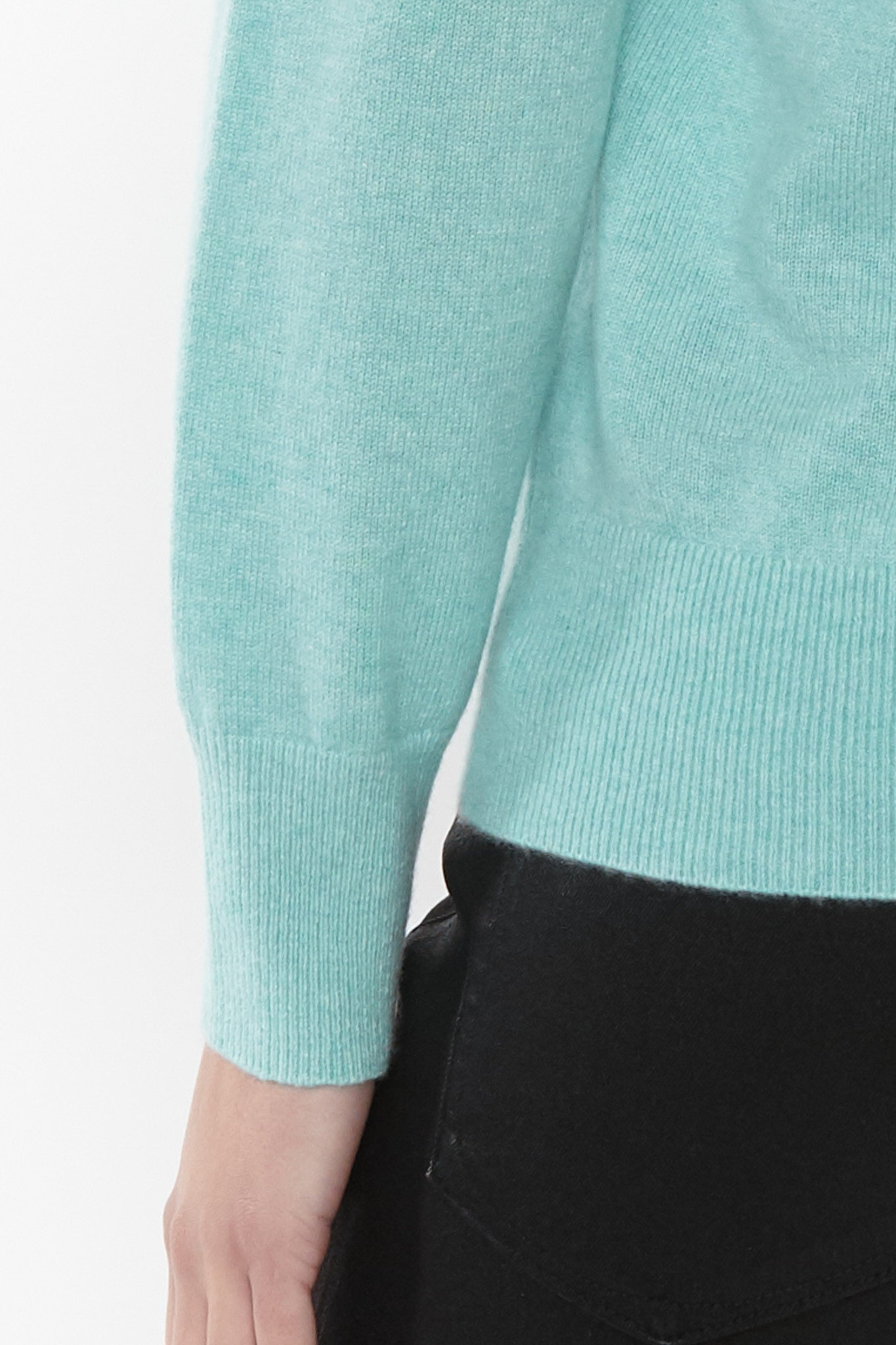 JENNIE LIU Women's 100% Pure Cashmere Long Sleeve Zip Hoodie Cardigan Sweater