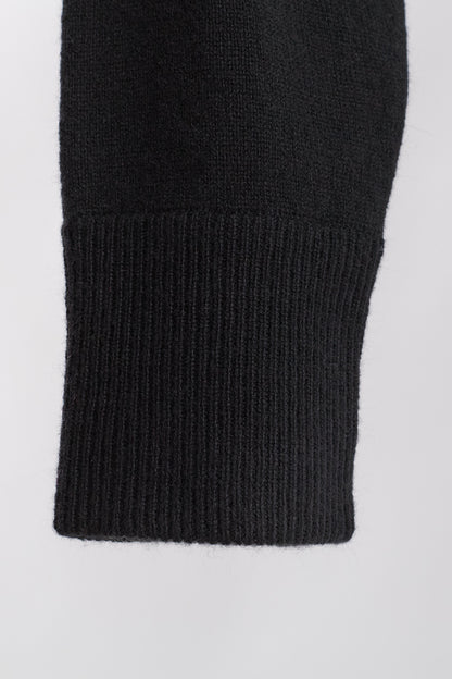 Women's Cashmere Zip Hoodie in Black by JENNIE LIU