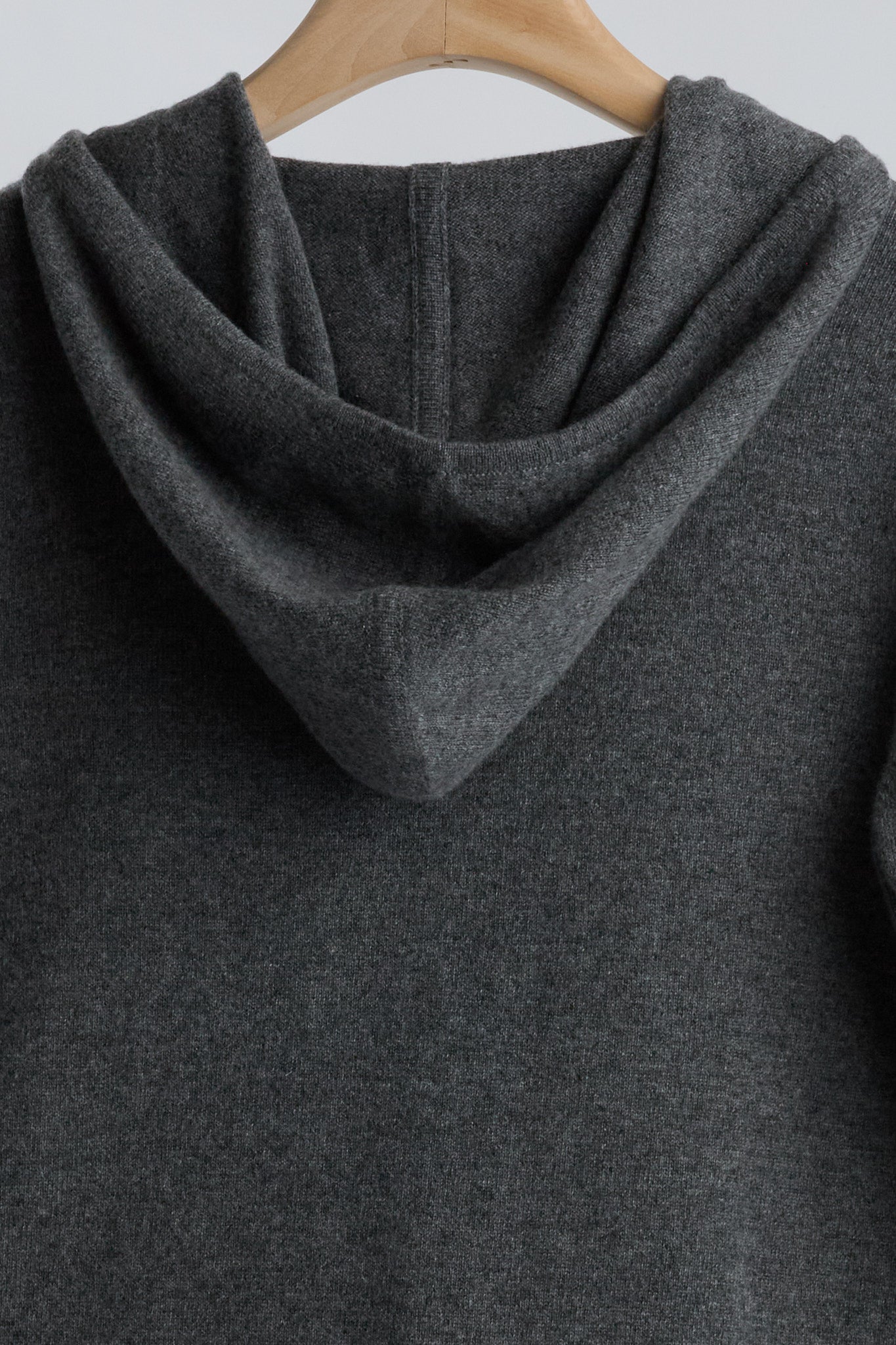 JENNIE LIU Women's 100% Pure Cashmere Long Sleeve Zip Hoodie Cardigan Sweater