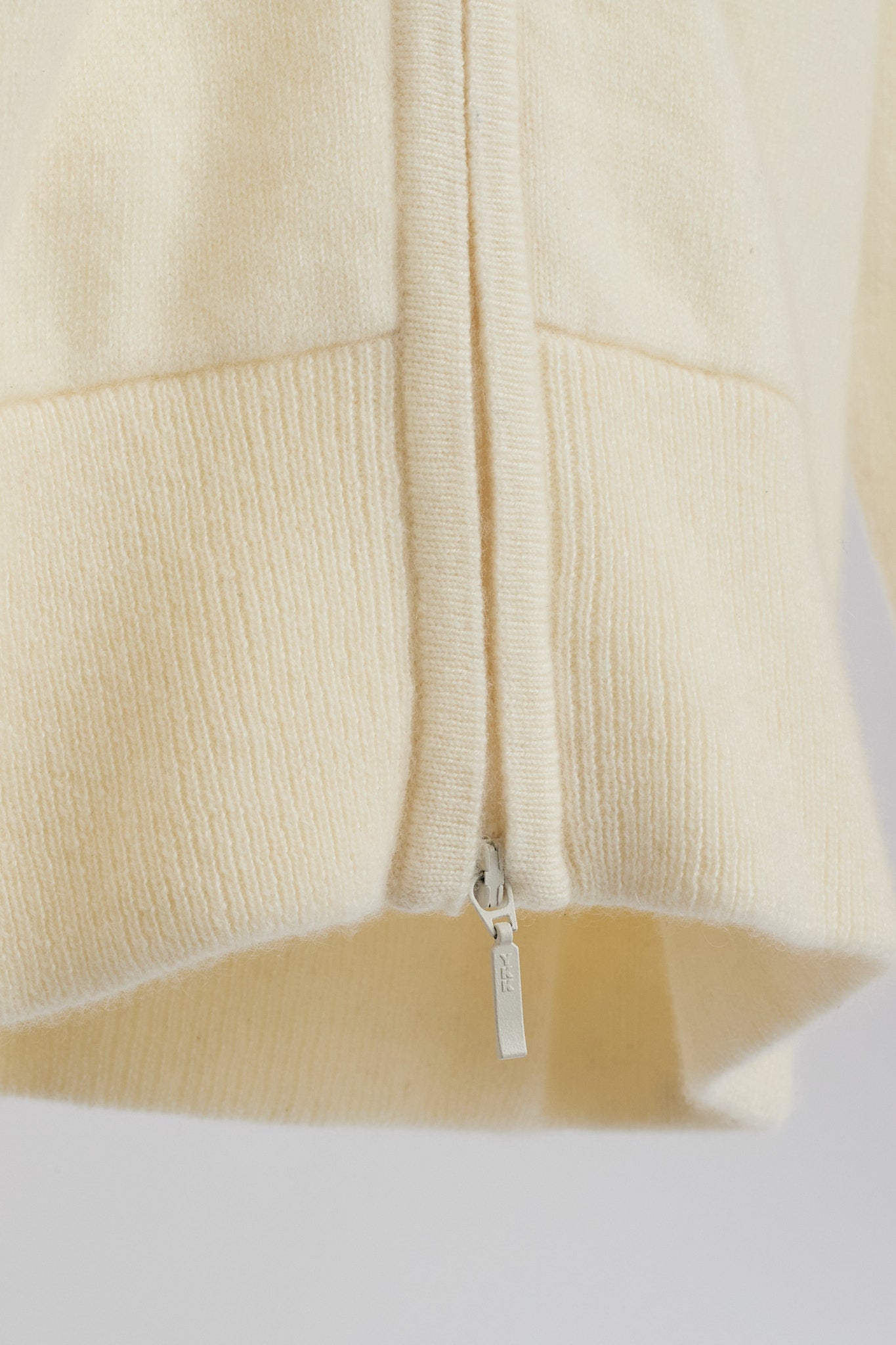 JENNIE LIU Women's 100% Pure Cashmere Long Sleeve Zip Hoodie Cardigan Sweater