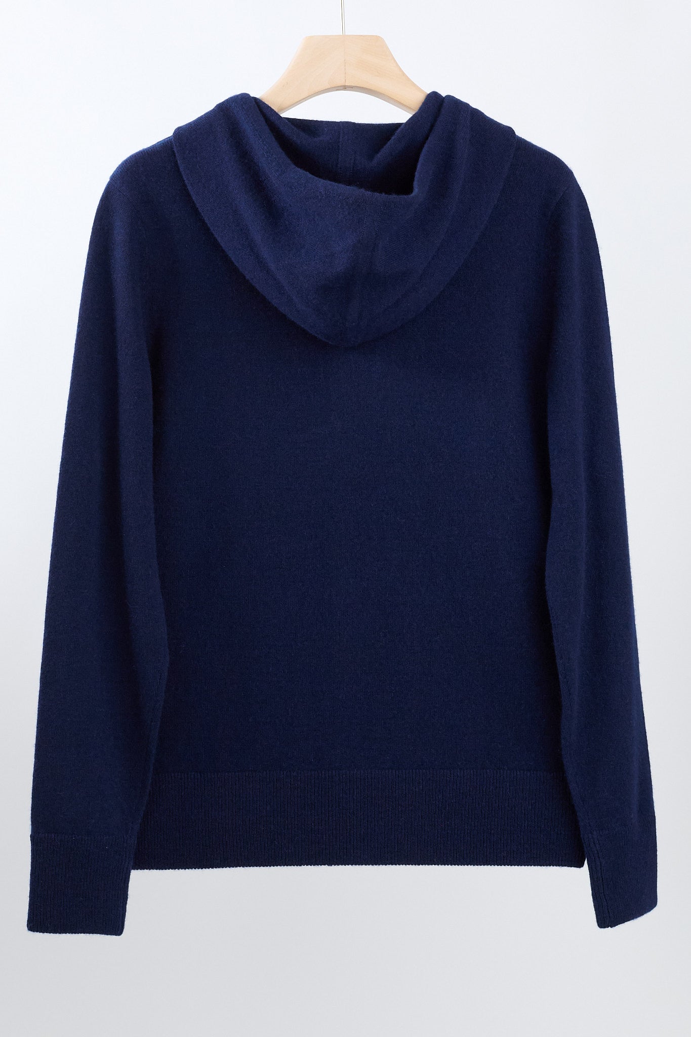 JENNIE LIU Women's 100% Pure Cashmere Long Sleeve Zip Hoodie Cardigan Sweater