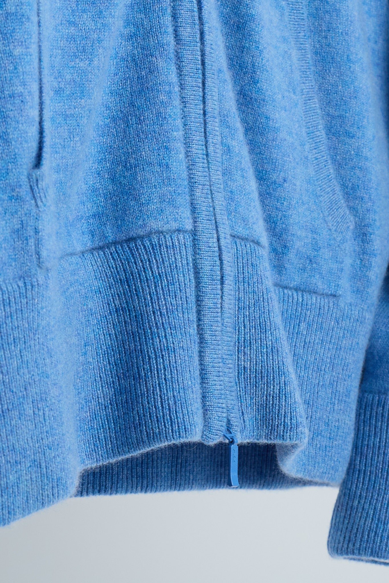 JENNIE LIU Women's 100% Pure Cashmere Long Sleeve Zip Hoodie Cardigan Sweater